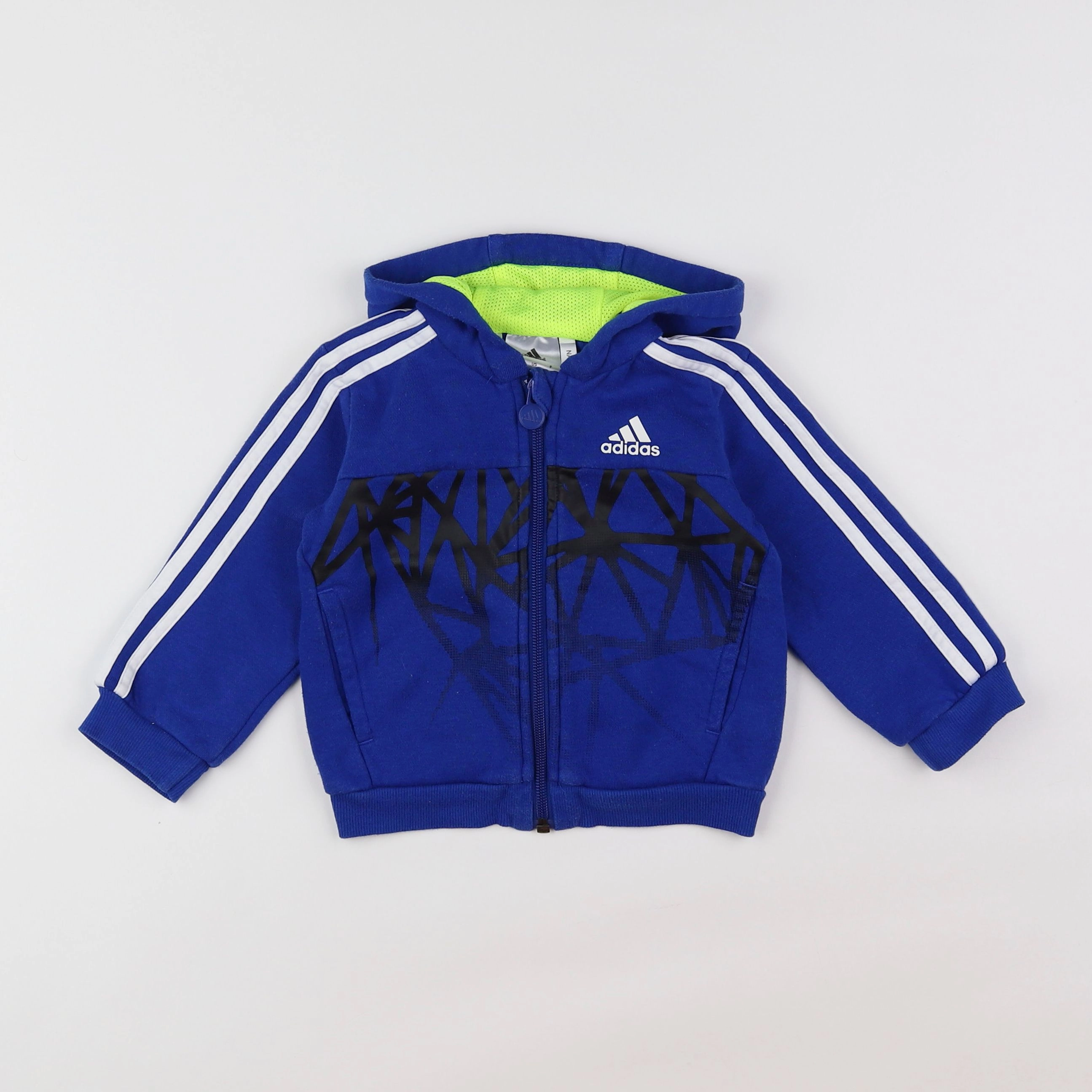 Adidas - sweat bleu - 6 mois