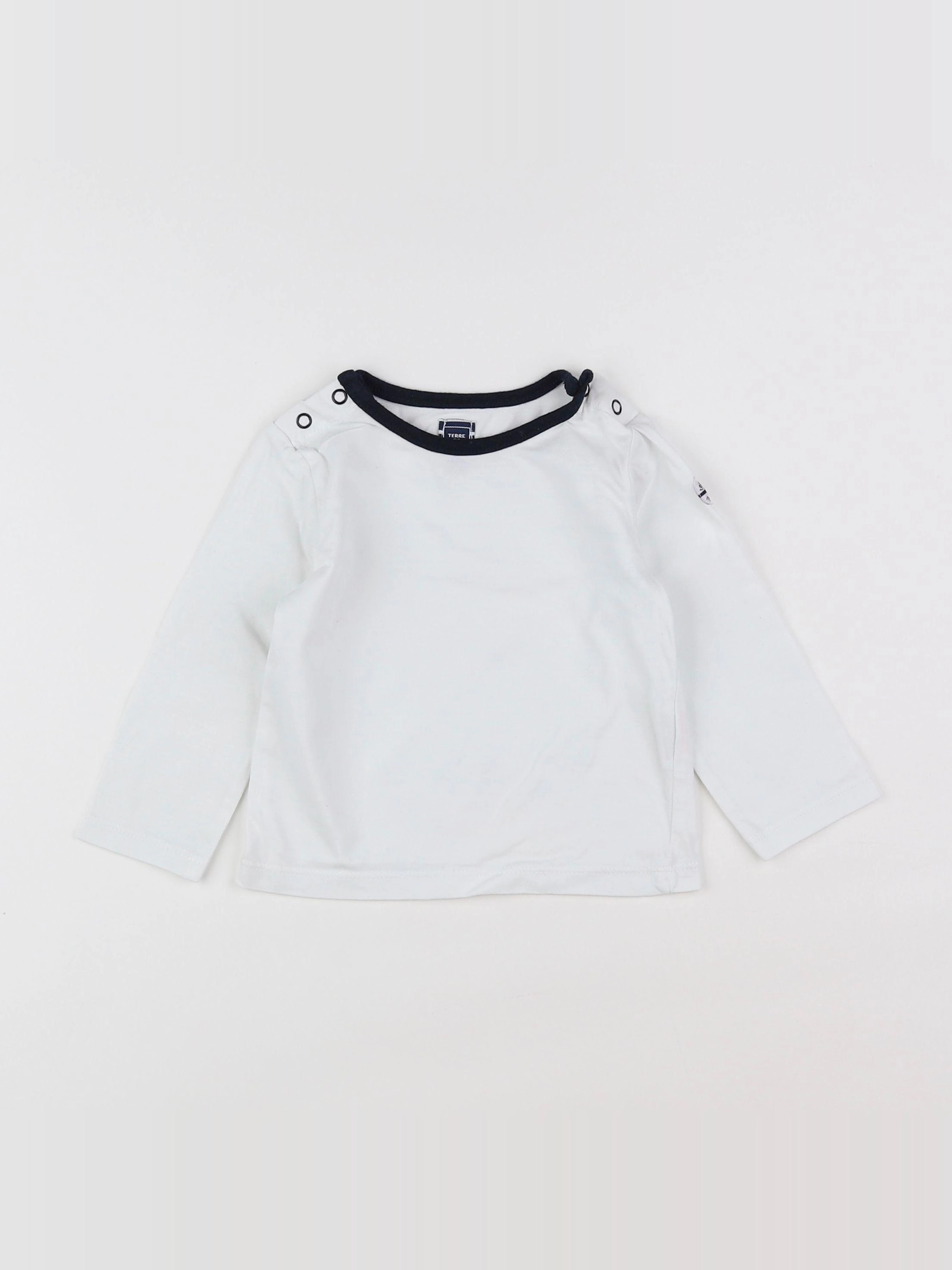 Terre de marins - tee-shirt blanc - 12 mois