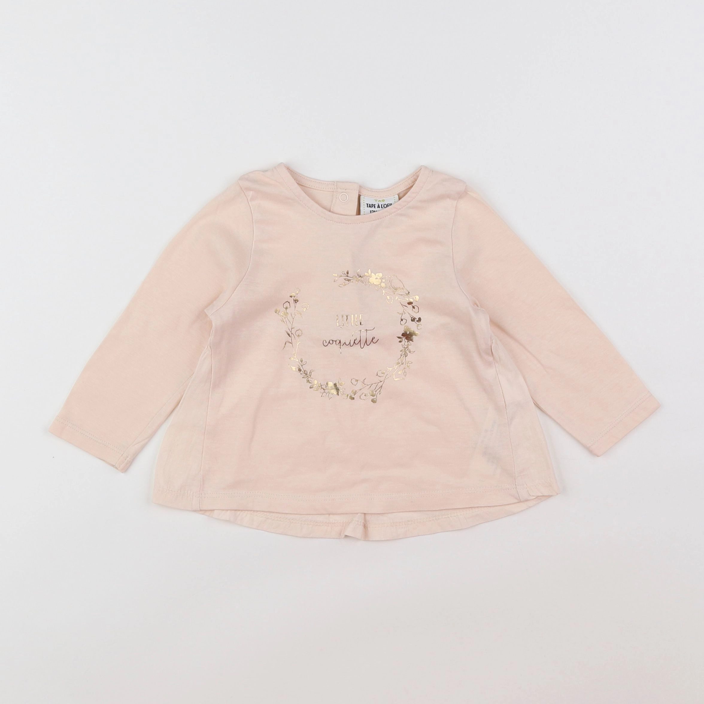 Tape à l'oeil - tee-shirt rose - 12 mois