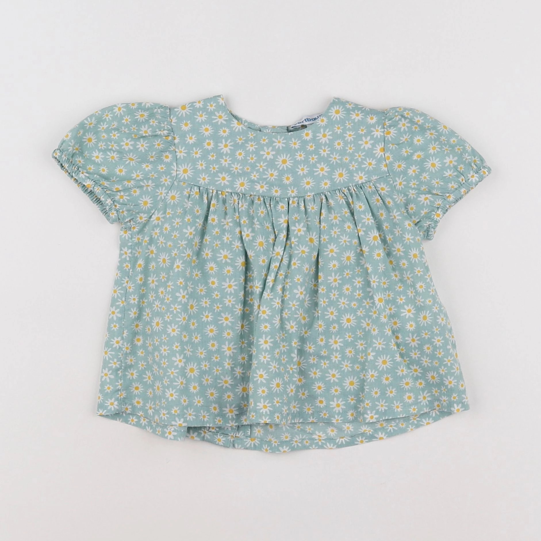 Vertbaudet - robe vert - 6 mois