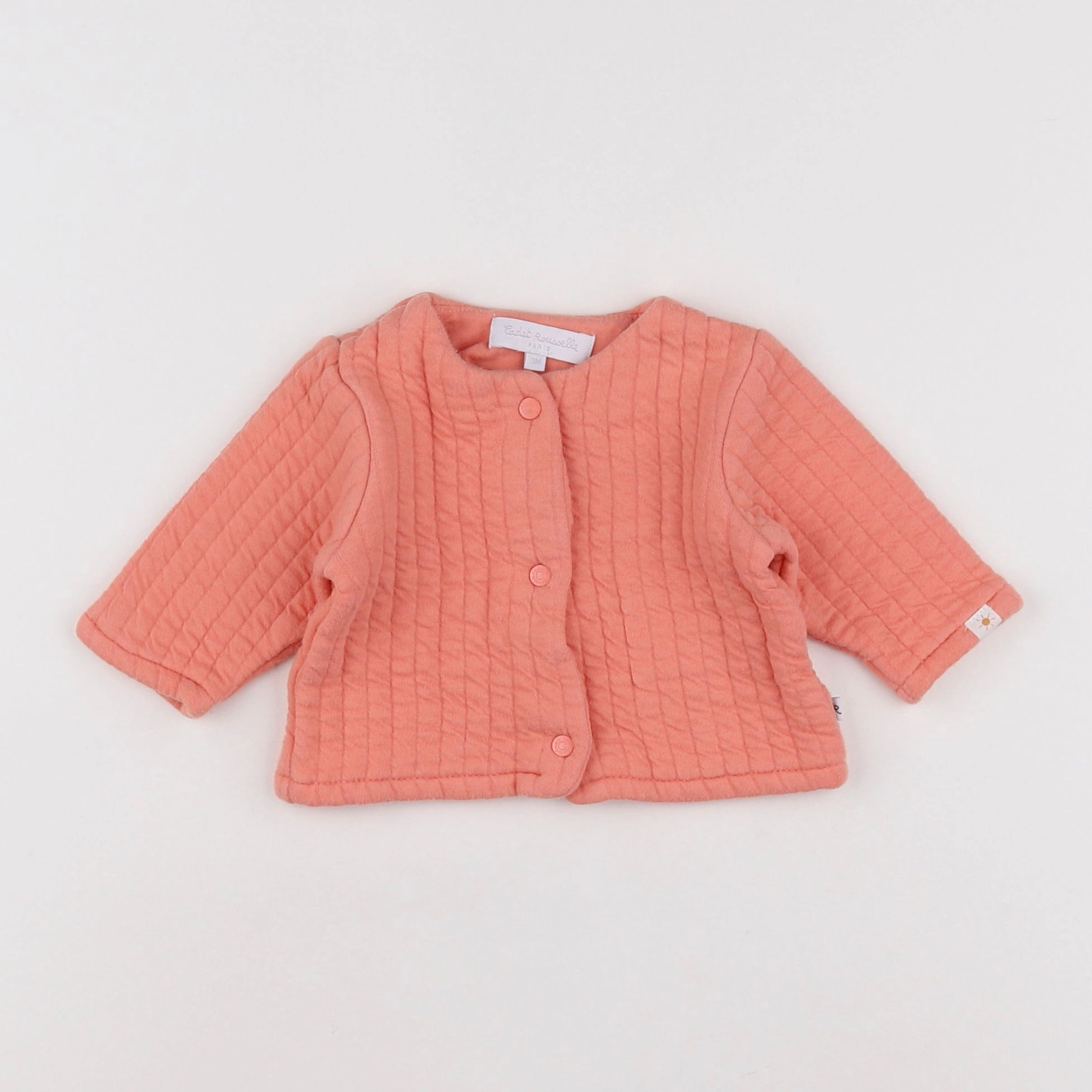 Cadet Rousselle - sweat orange - 3 mois