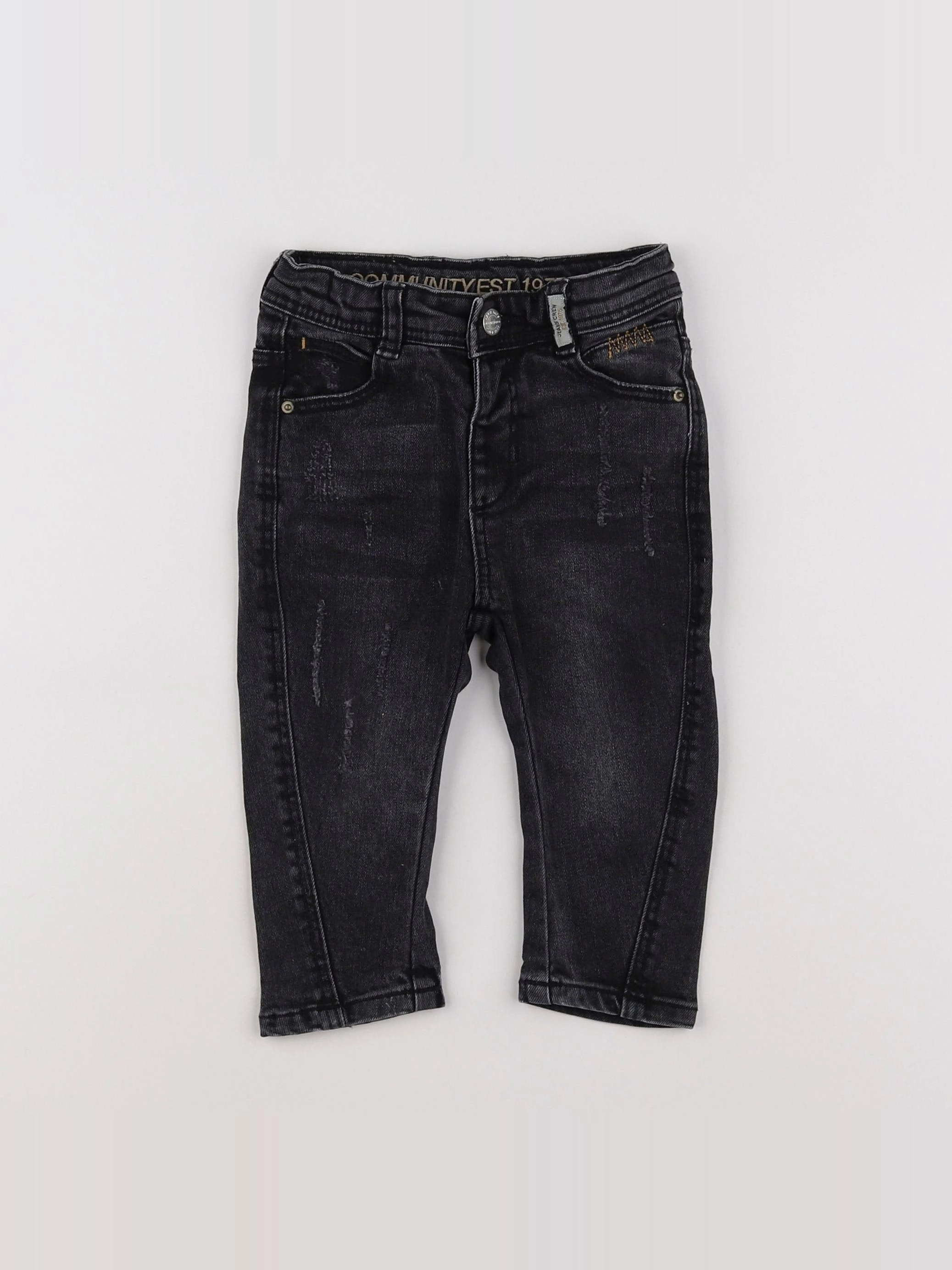 Zara - jean noir - 9/12 mois