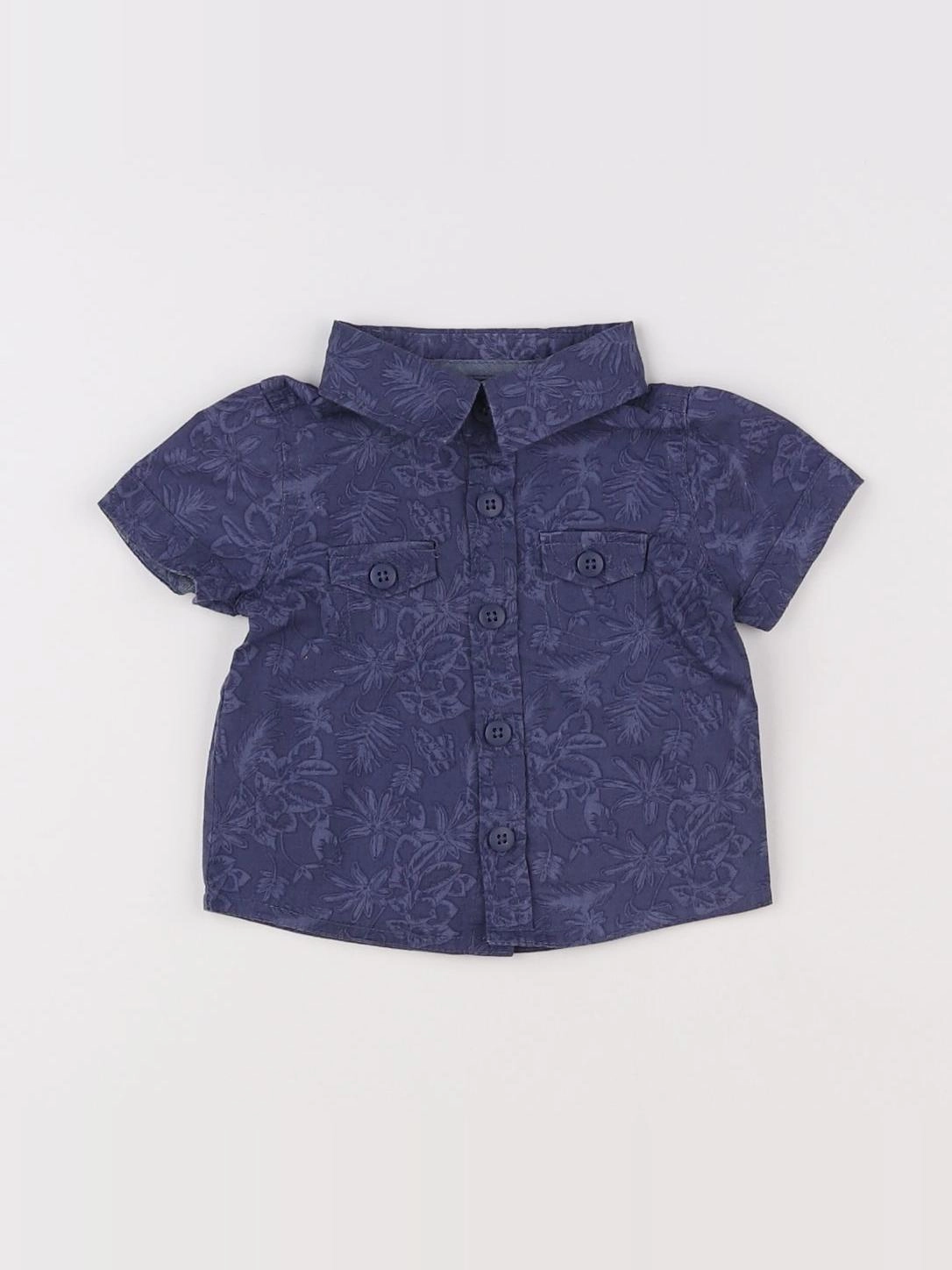 Tape à l'oeil - chemise bleu - 3 mois
