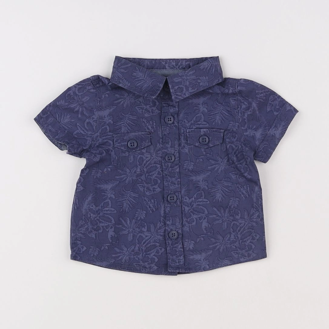 Tape à l'oeil - chemise bleu - 3 mois