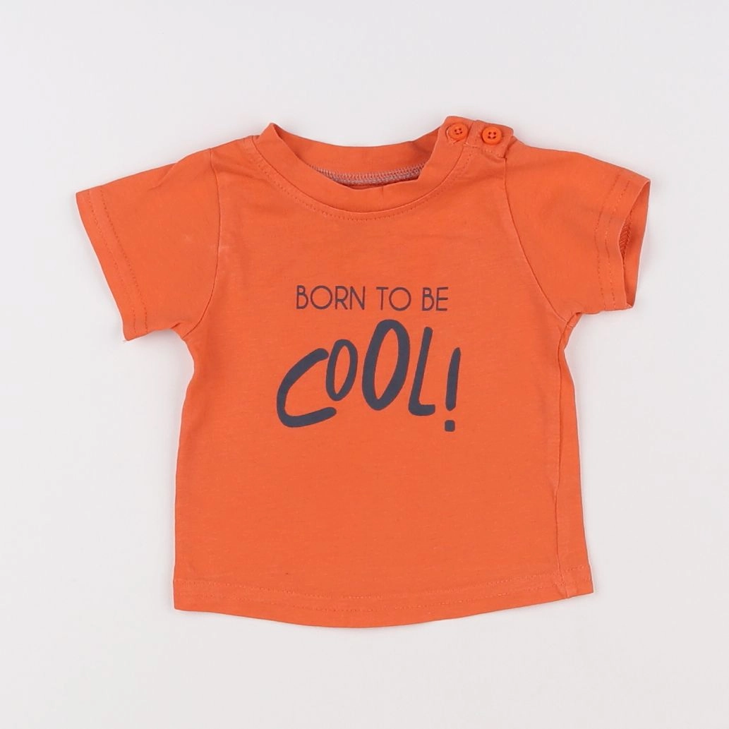 Tape à l'oeil - tee-shirt orange - 3 mois