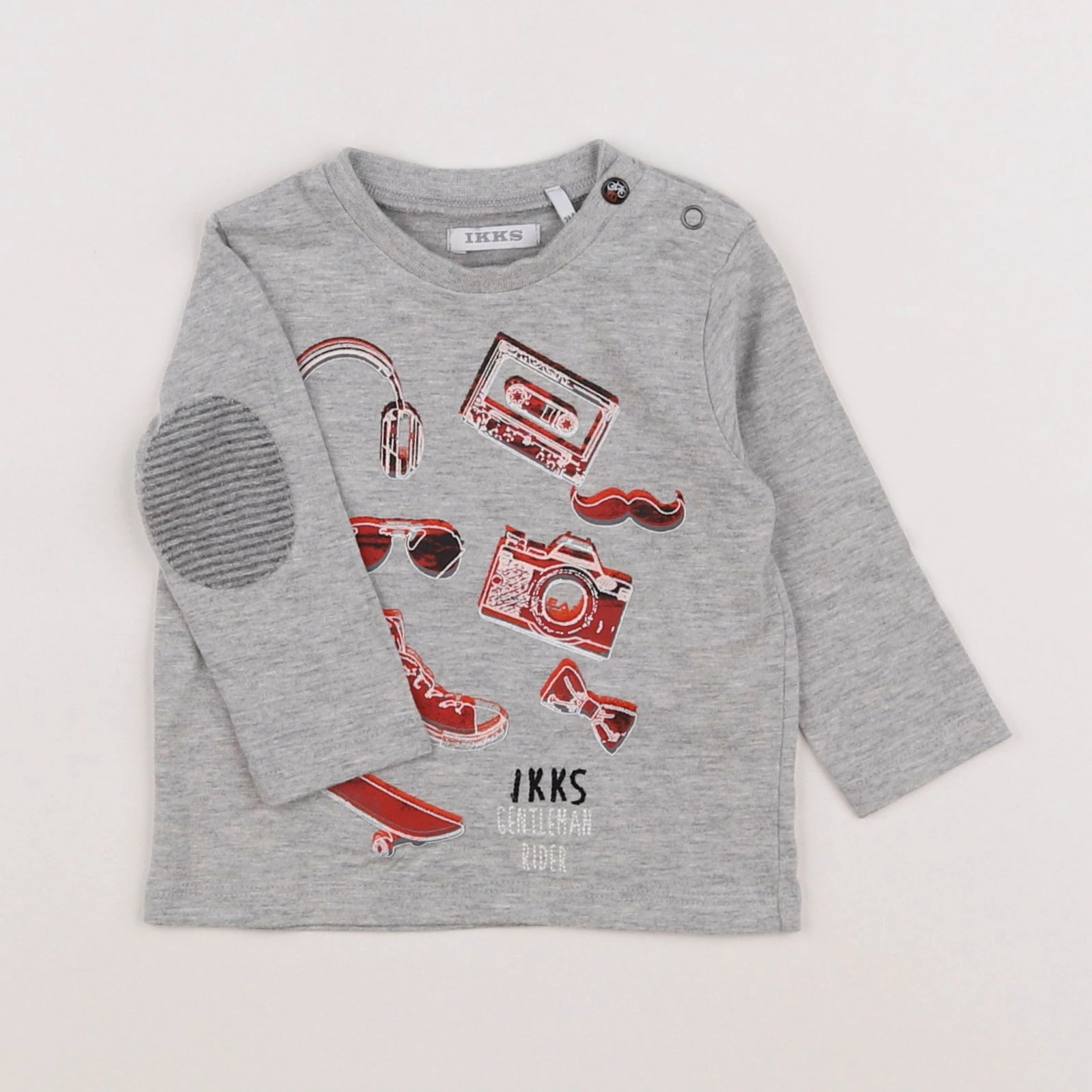 IKKS - tee-shirt gris - 3 mois