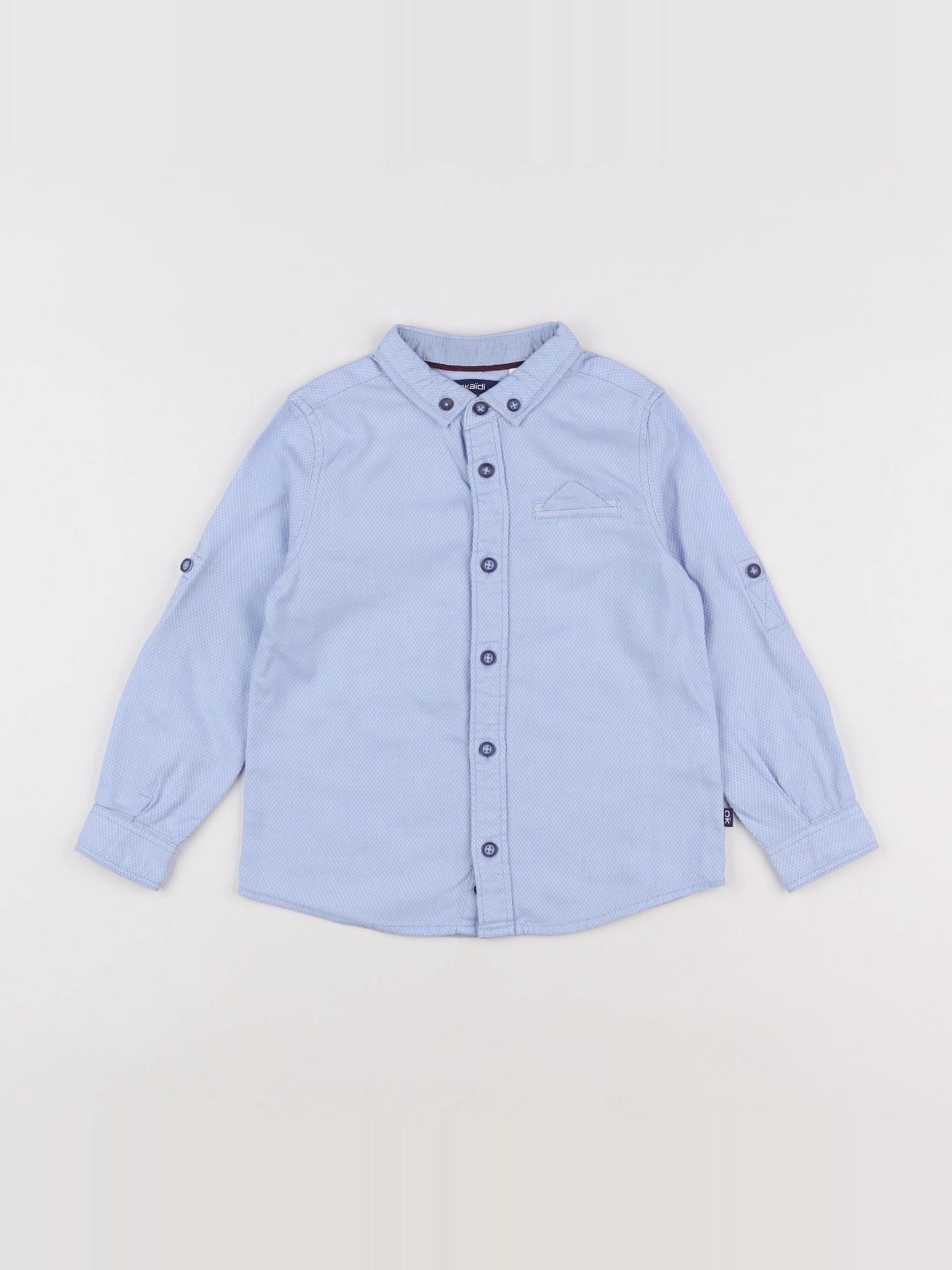 Okaidi - chemise bleu - 3 ans