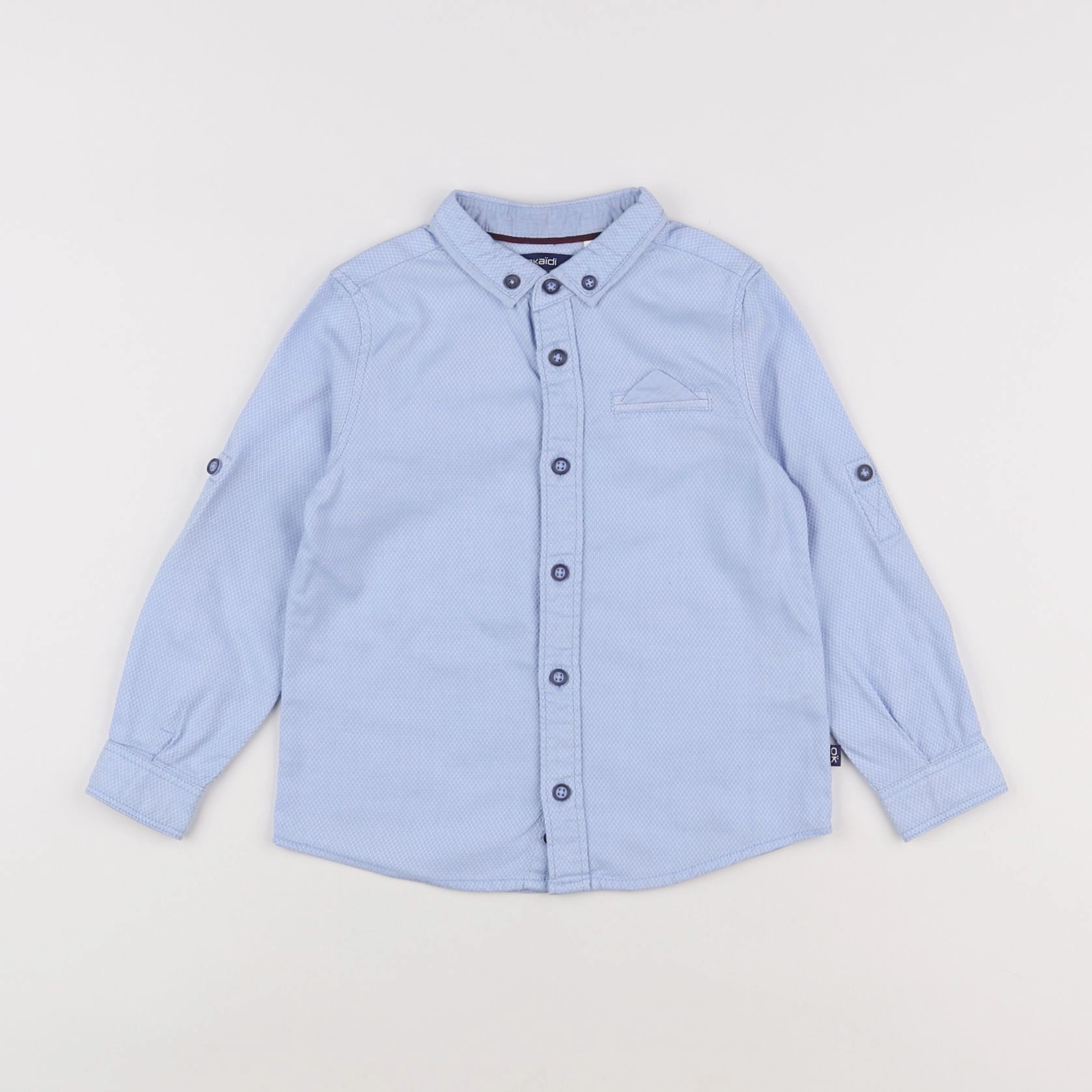 Okaidi - chemise bleu - 3 ans