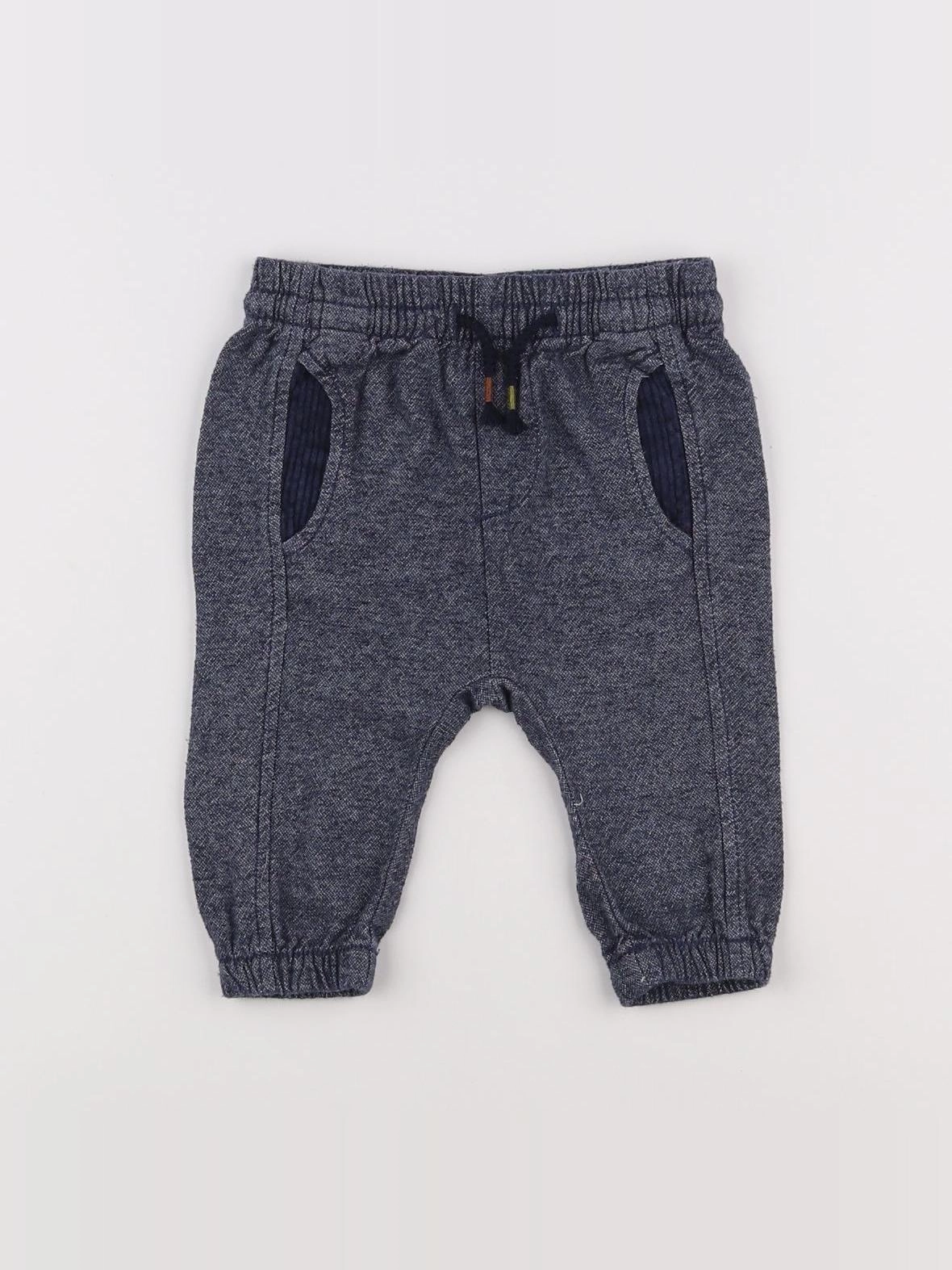Zara - jogging bleu - 6/9 mois