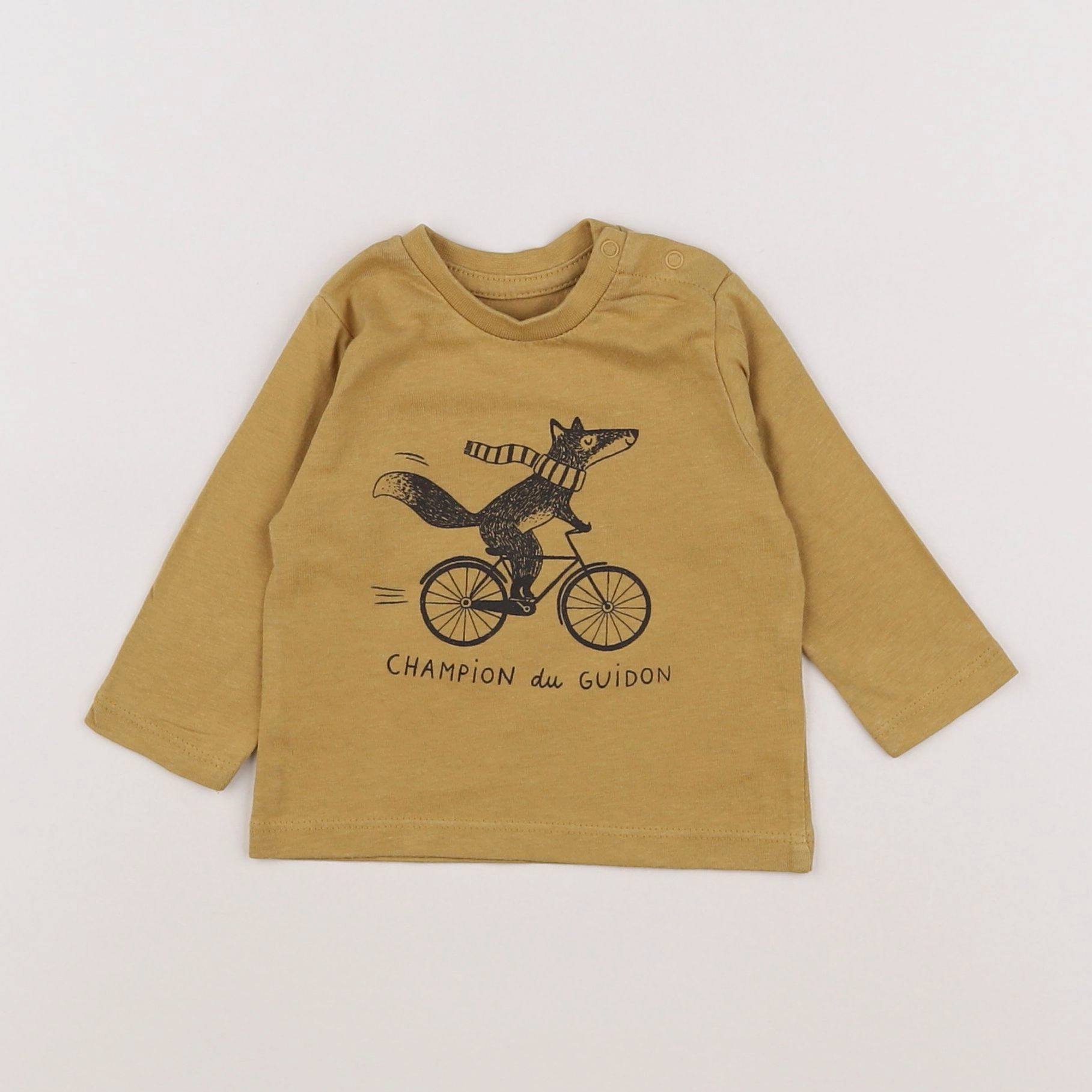 Vertbaudet - tee-shirt marron - 3 mois