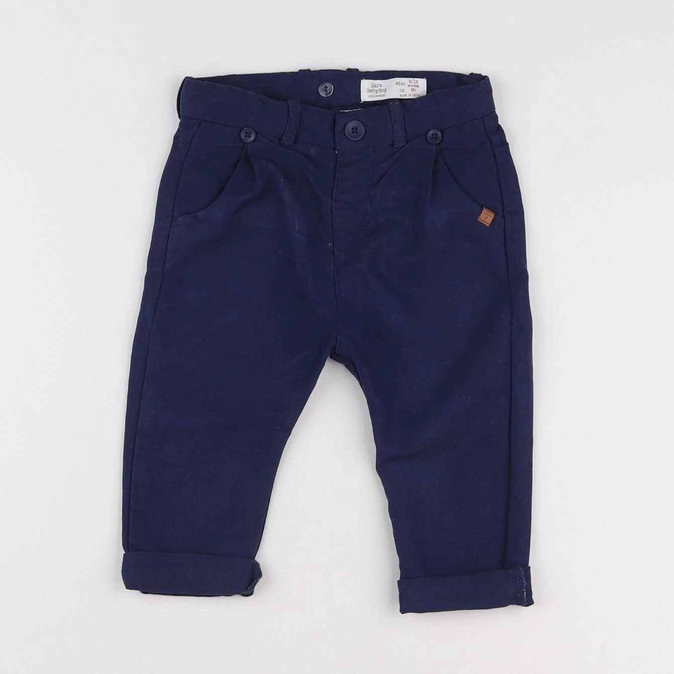Zara - pantalon bleu - 9/12 mois
