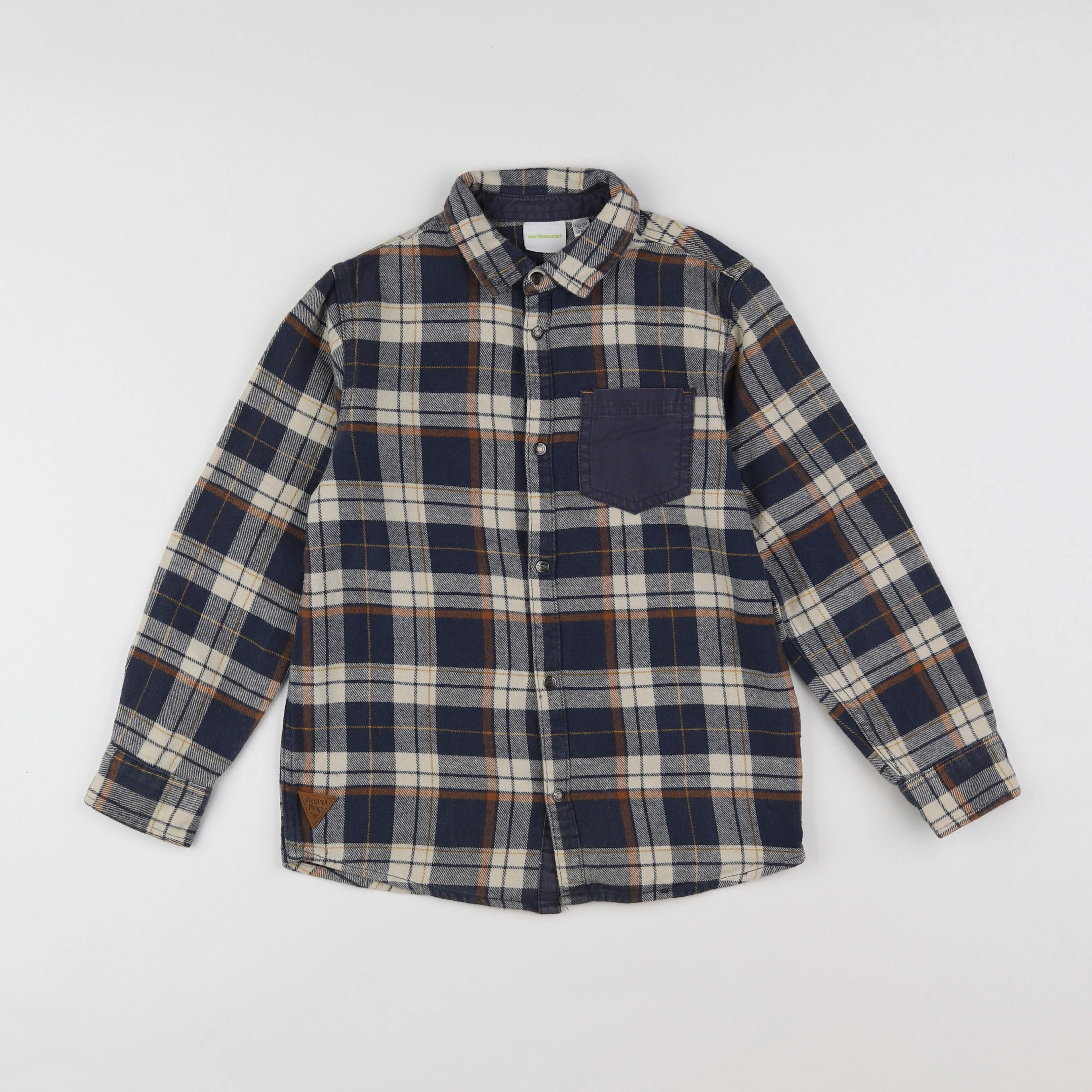 Vertbaudet - chemise bleu - 10 ans