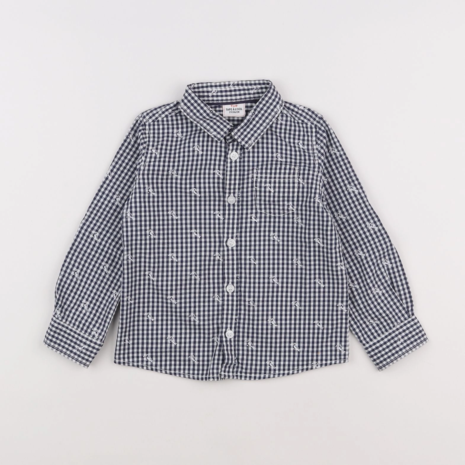 Tape à l'oeil - chemise blanc, noir - 2 ans