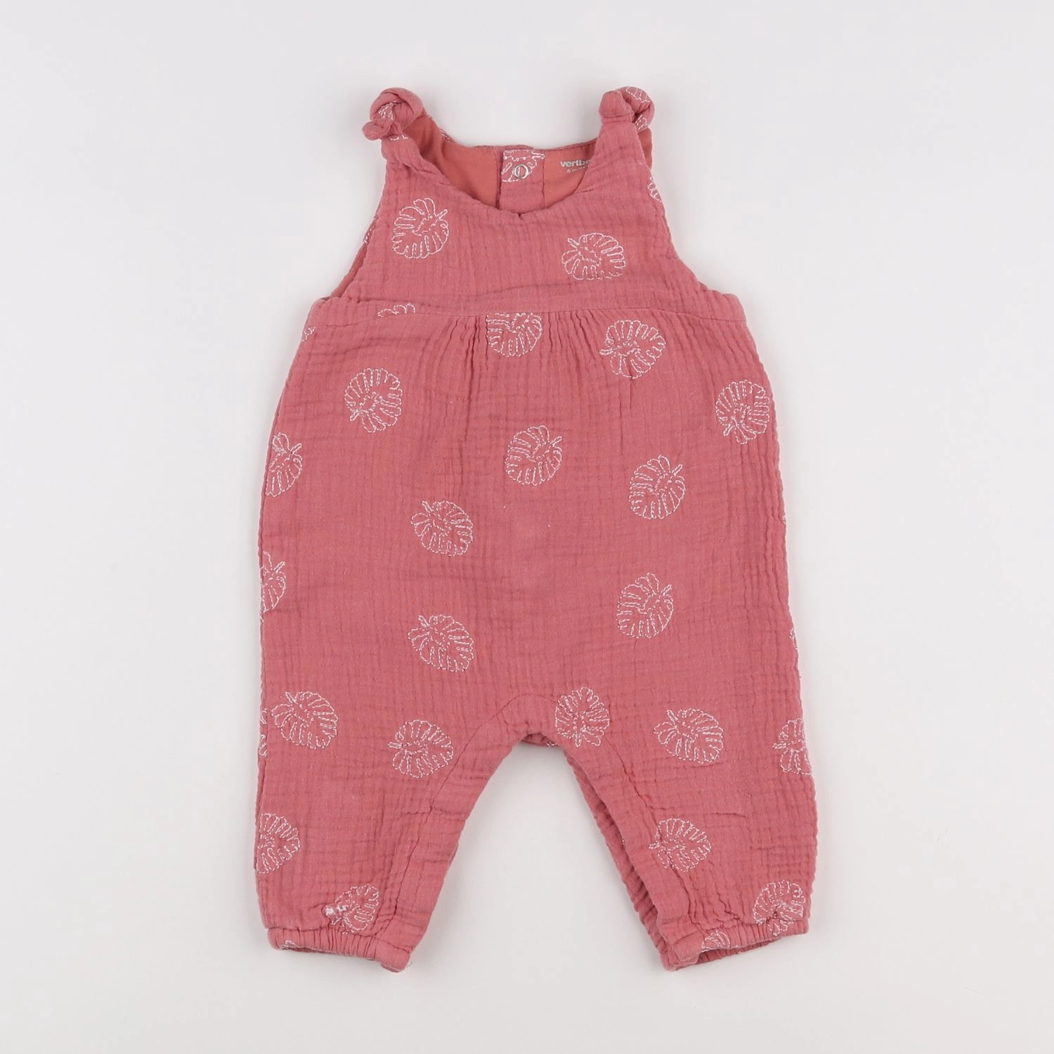 Vertbaudet - combinaison rose - 6 mois