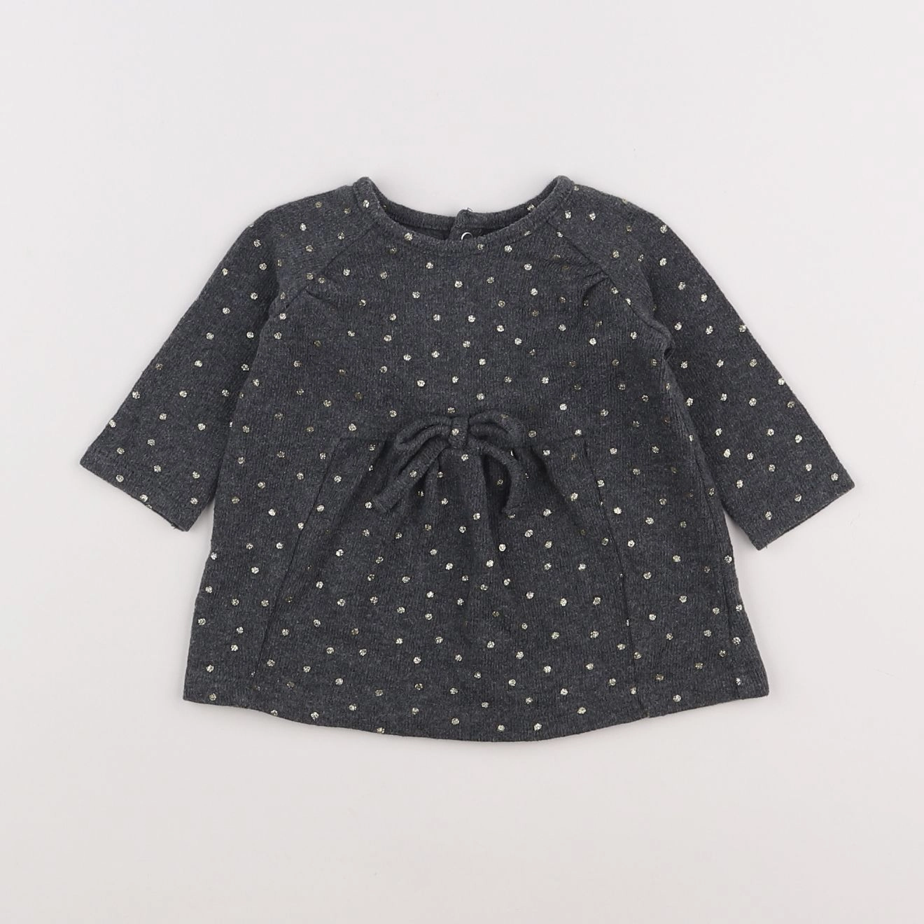 Vertbaudet - robe gris - 3 mois