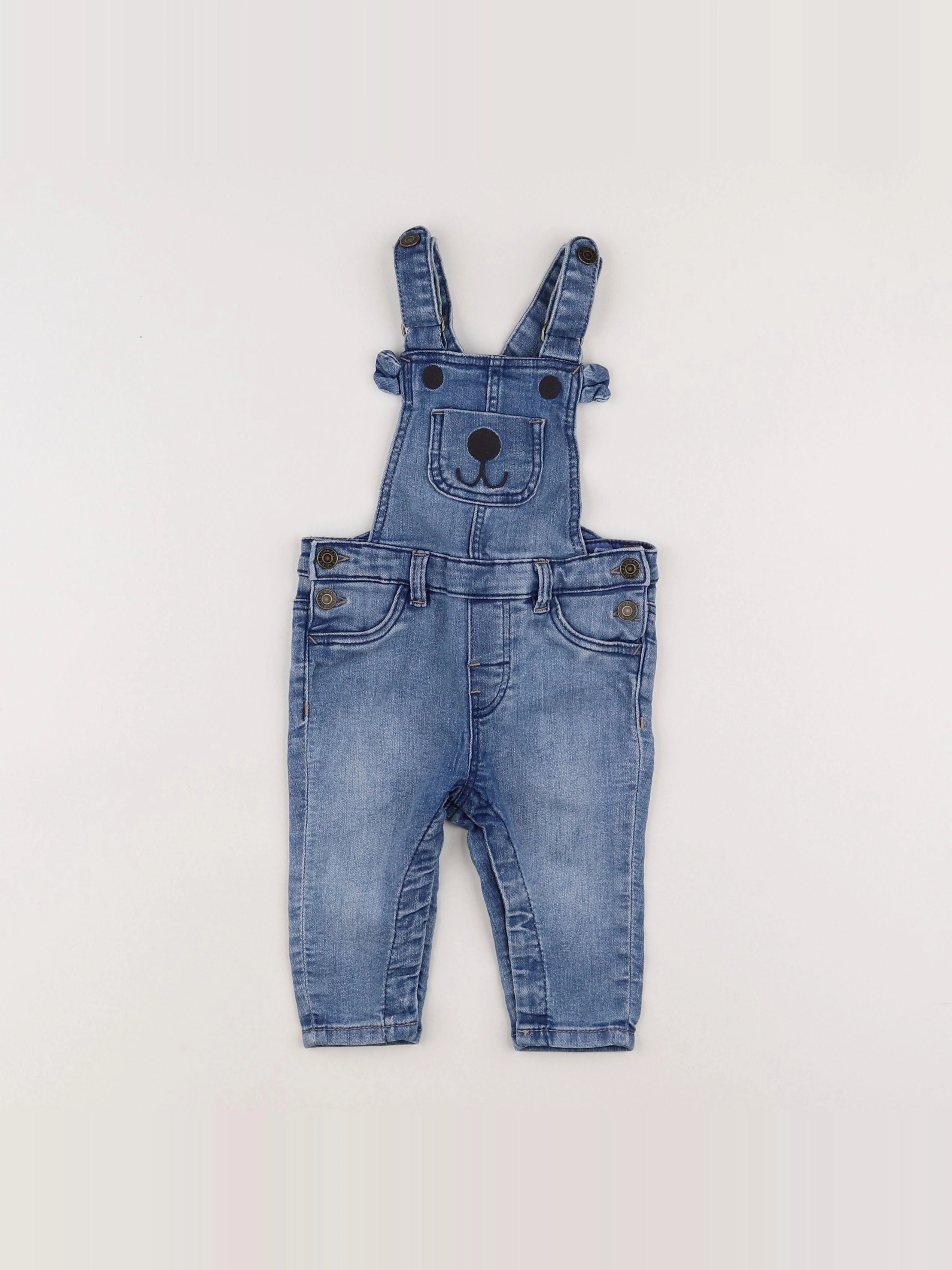 H&M - salopette bleu - 3/6 mois