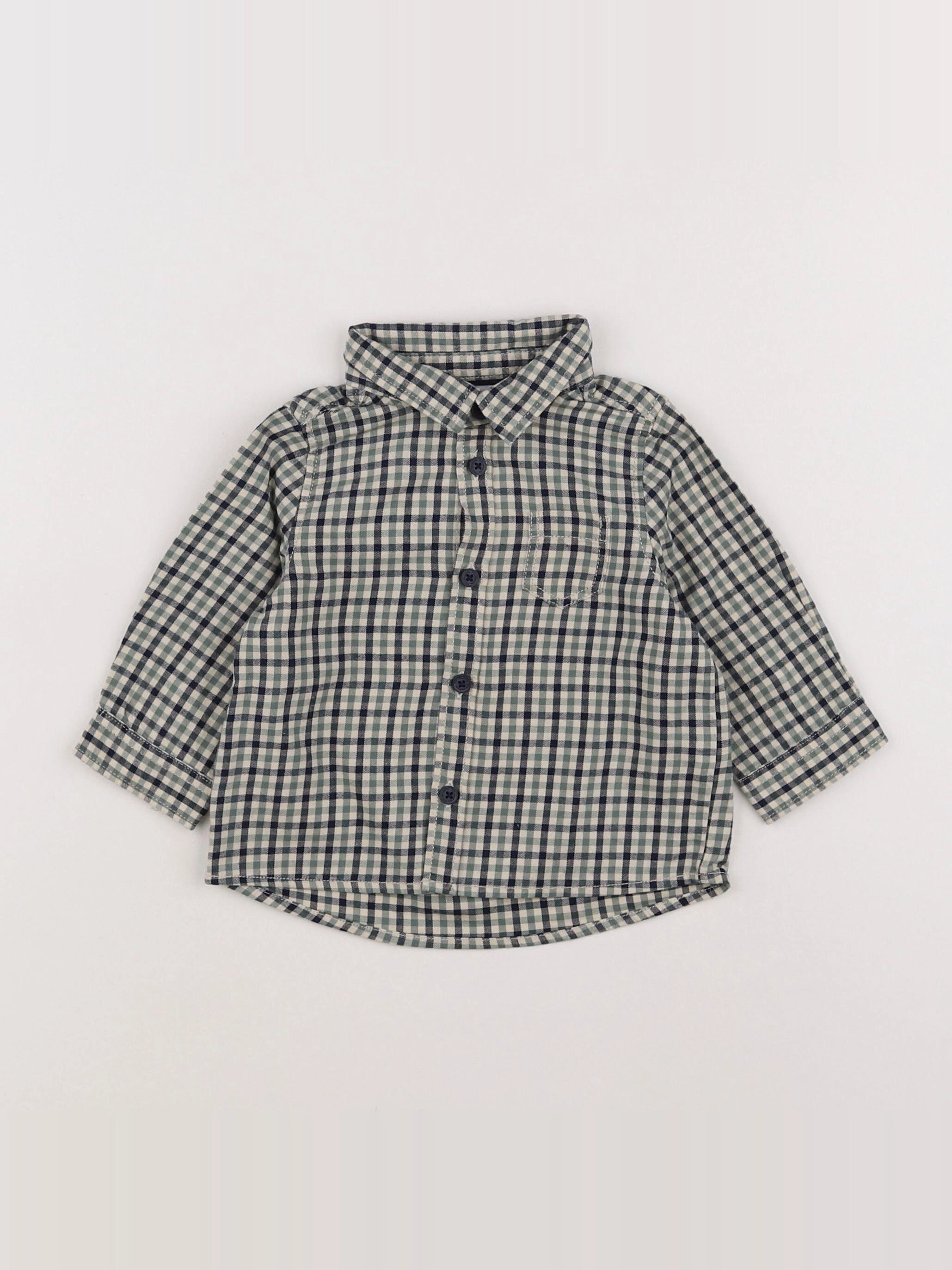 Tape à l'oeil - chemise vert - 6 mois