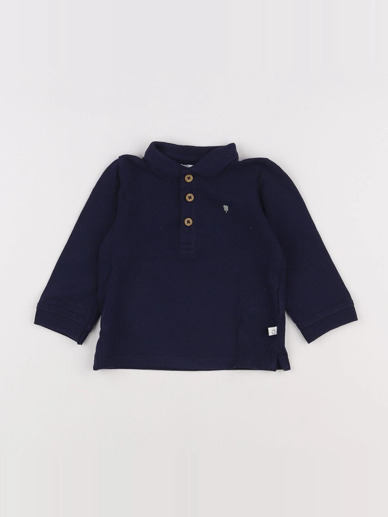 Cadet Rousselle - polo bleu - 6 mois