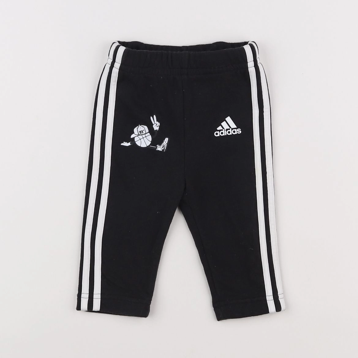 Adidas - jogging noir - 3/6 mois