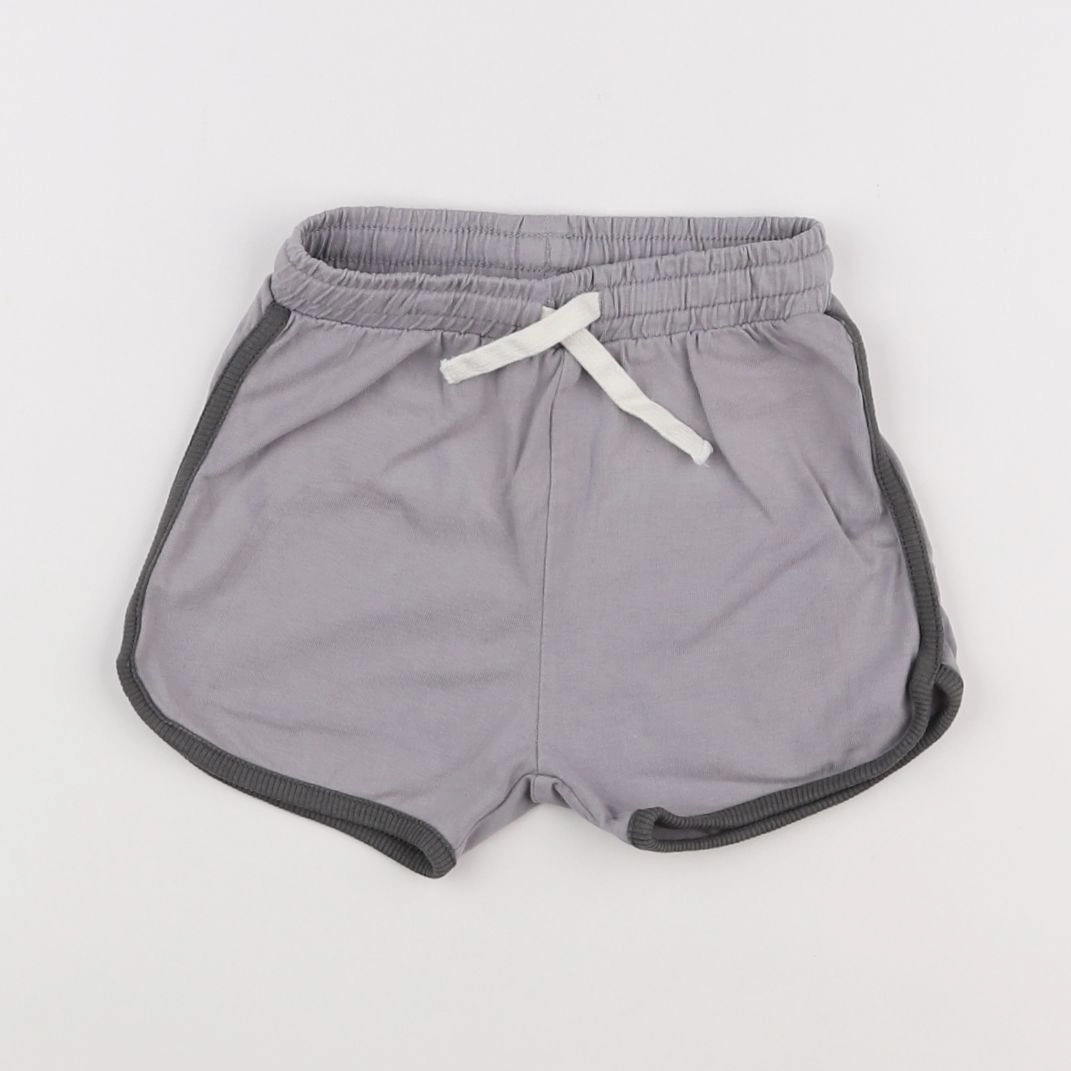 H&M - short gris - 9/12 mois
