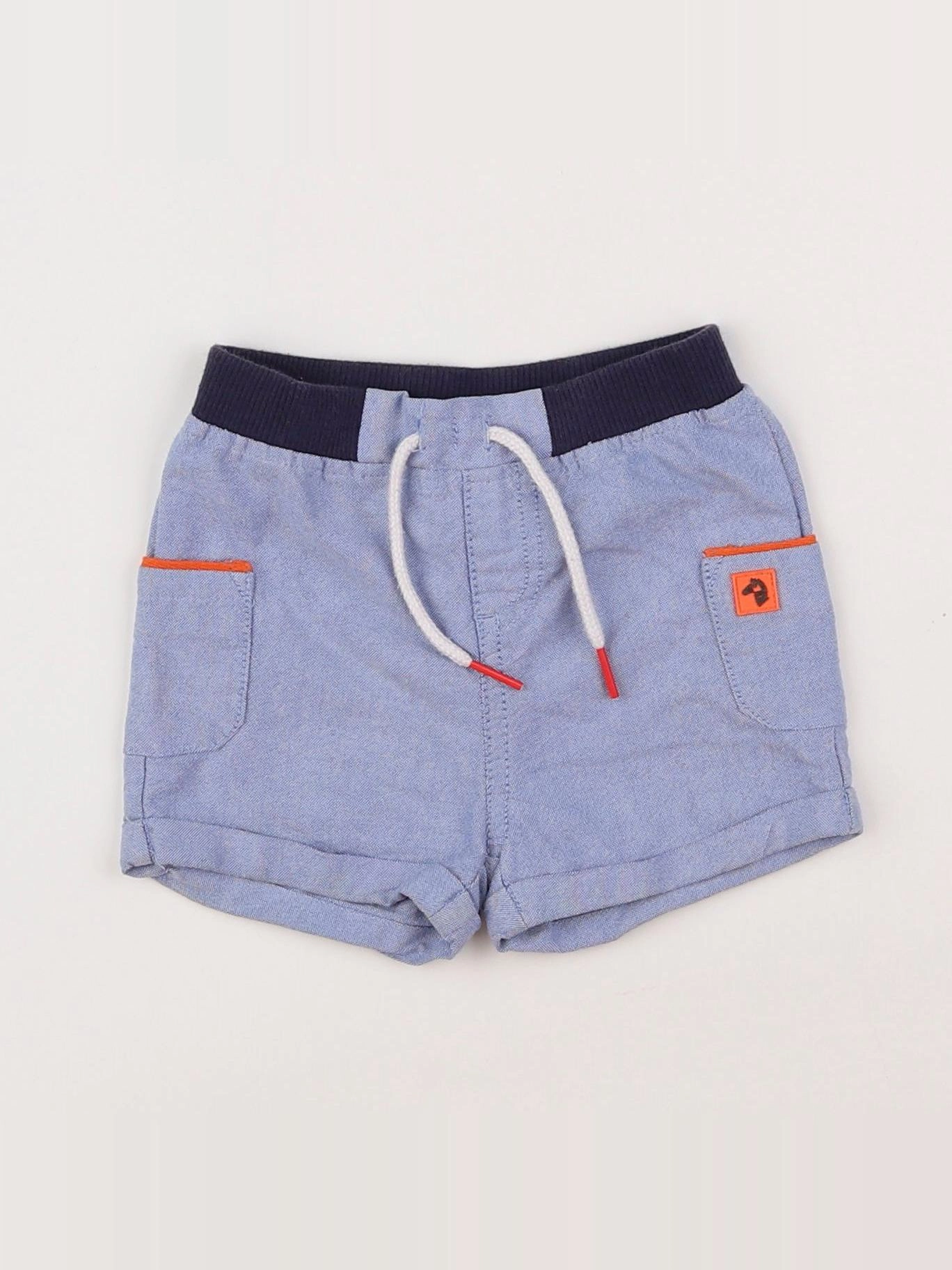 Cadet Rousselle - short bleu - 6 mois