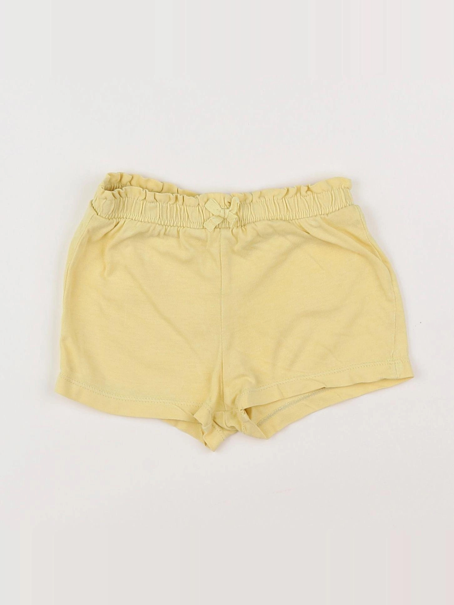 H&M - short jaune - 6/9 mois