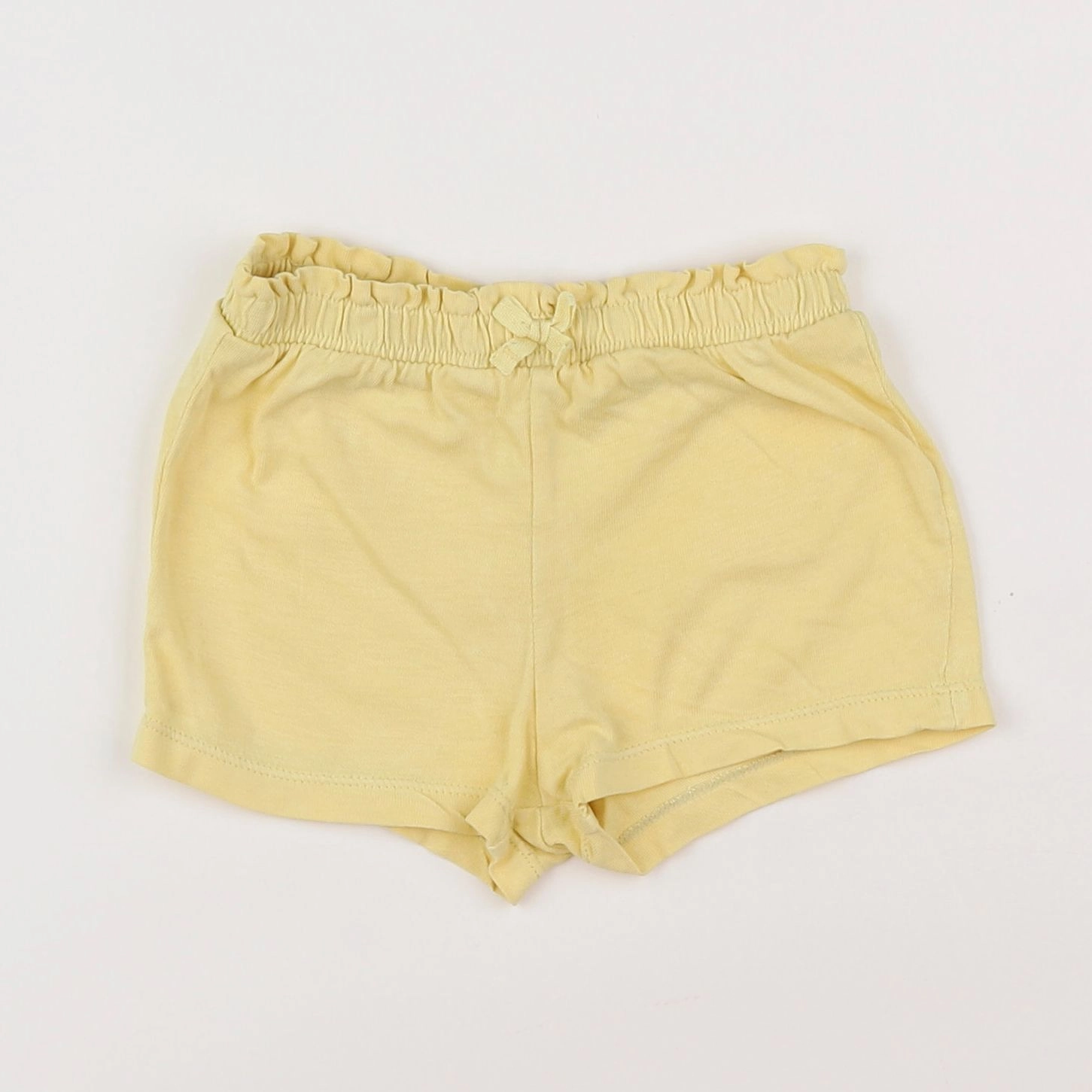 H&M - short jaune - 6/9 mois