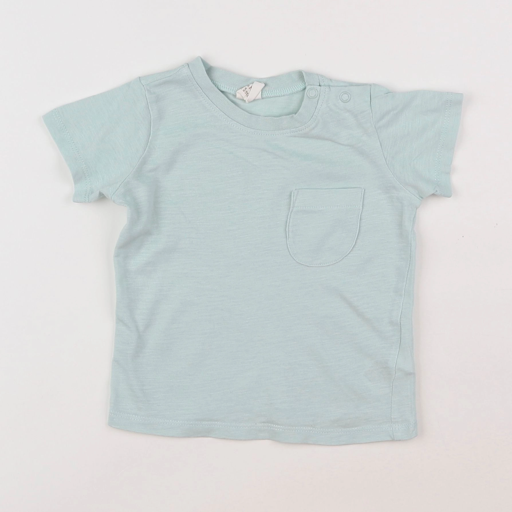 H&M - tee-shirt bleu - 6/9 mois