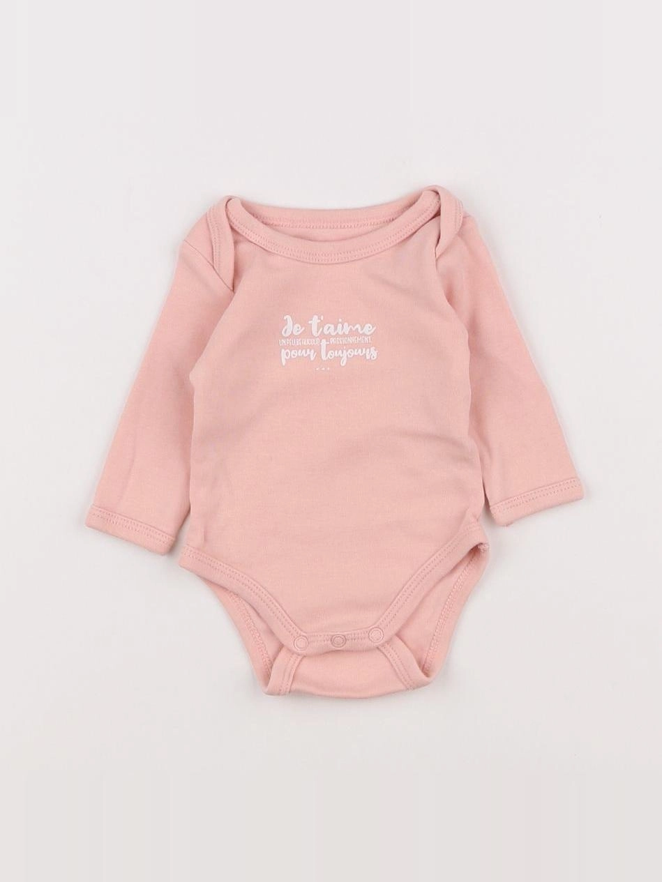 Vertbaudet - body rose - 1 mois