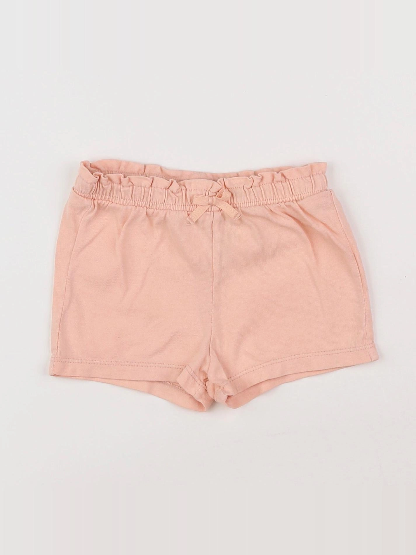 H&M - short rose - 6/9 mois