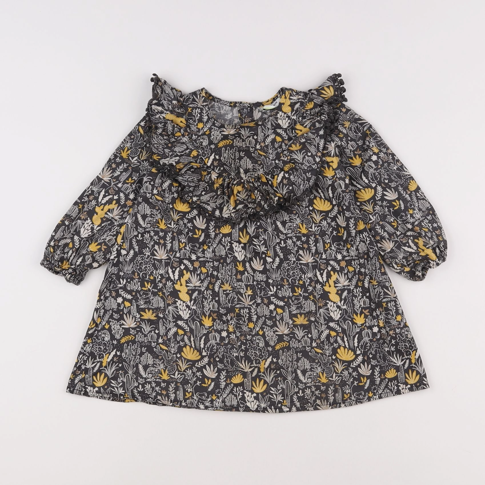 Tape à l'oeil - robe gris, jaune - 18 mois
