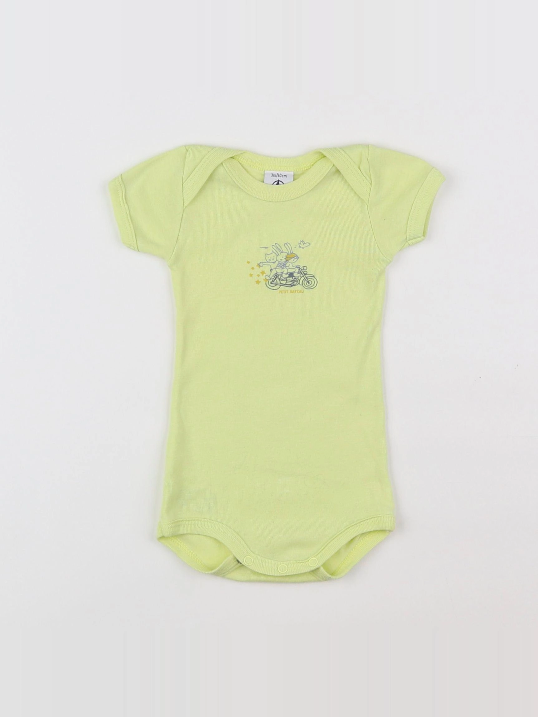 Petit Bateau - body jaune - 3 mois