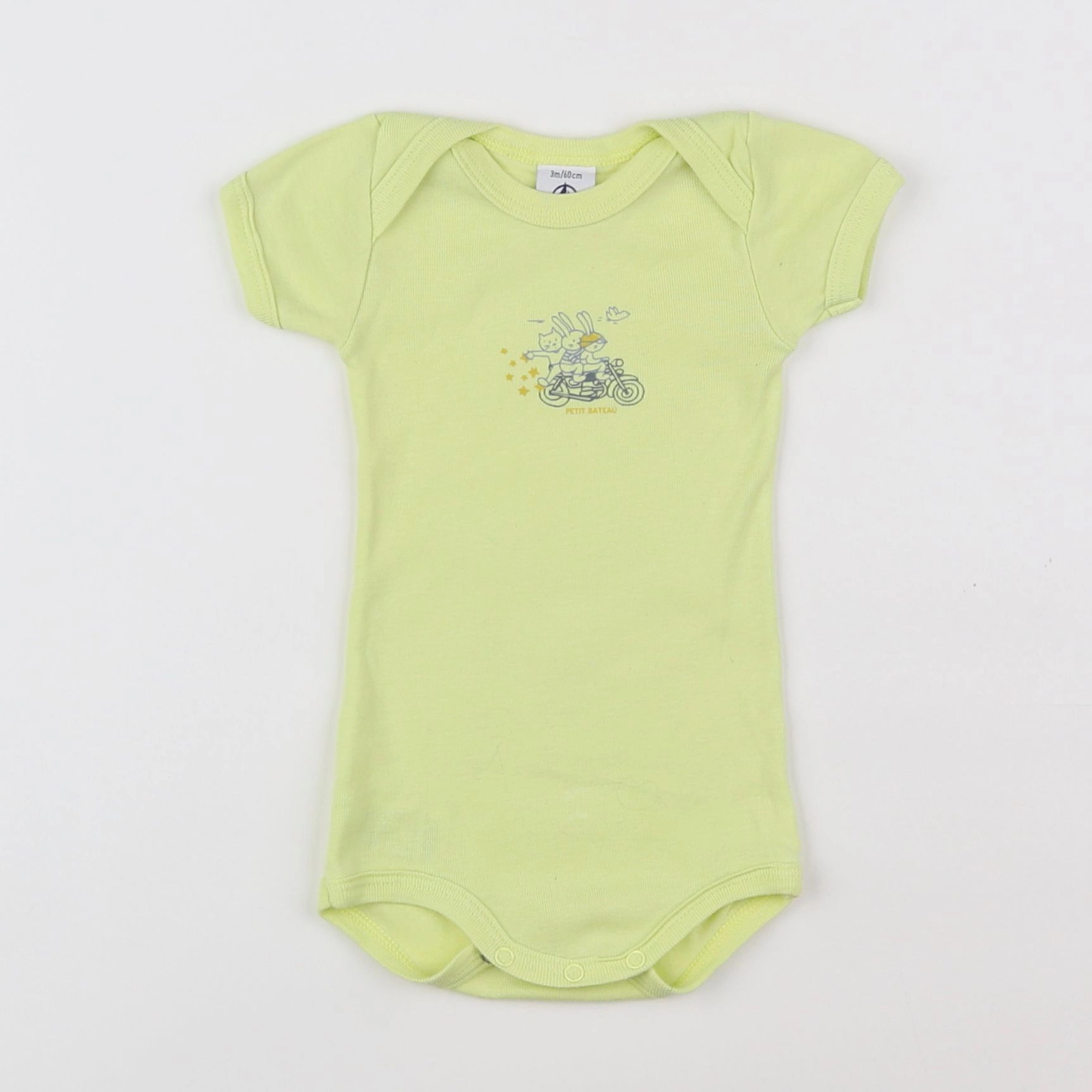Petit Bateau - body jaune - 3 mois