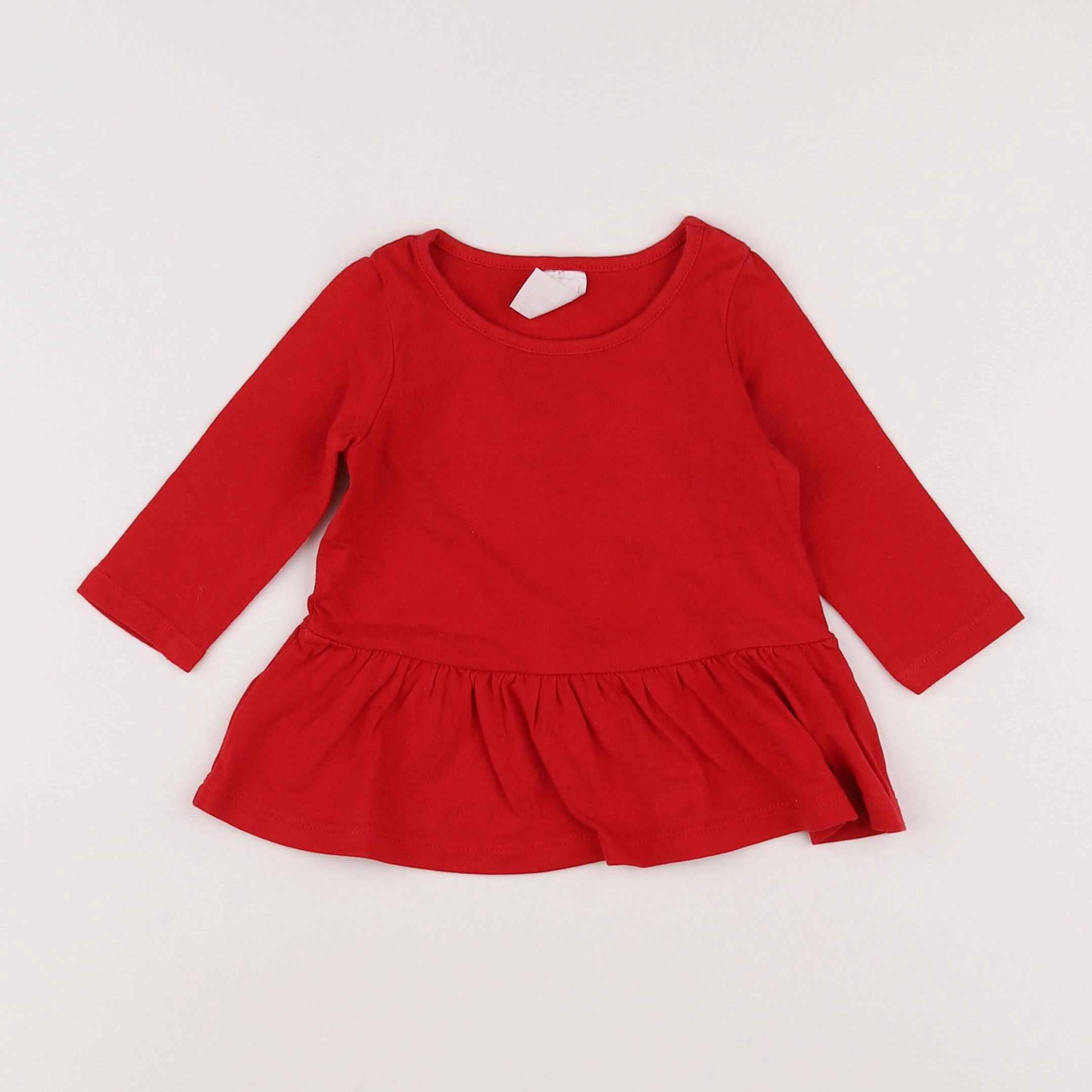 H&M - tee-shirt rouge - 3 mois