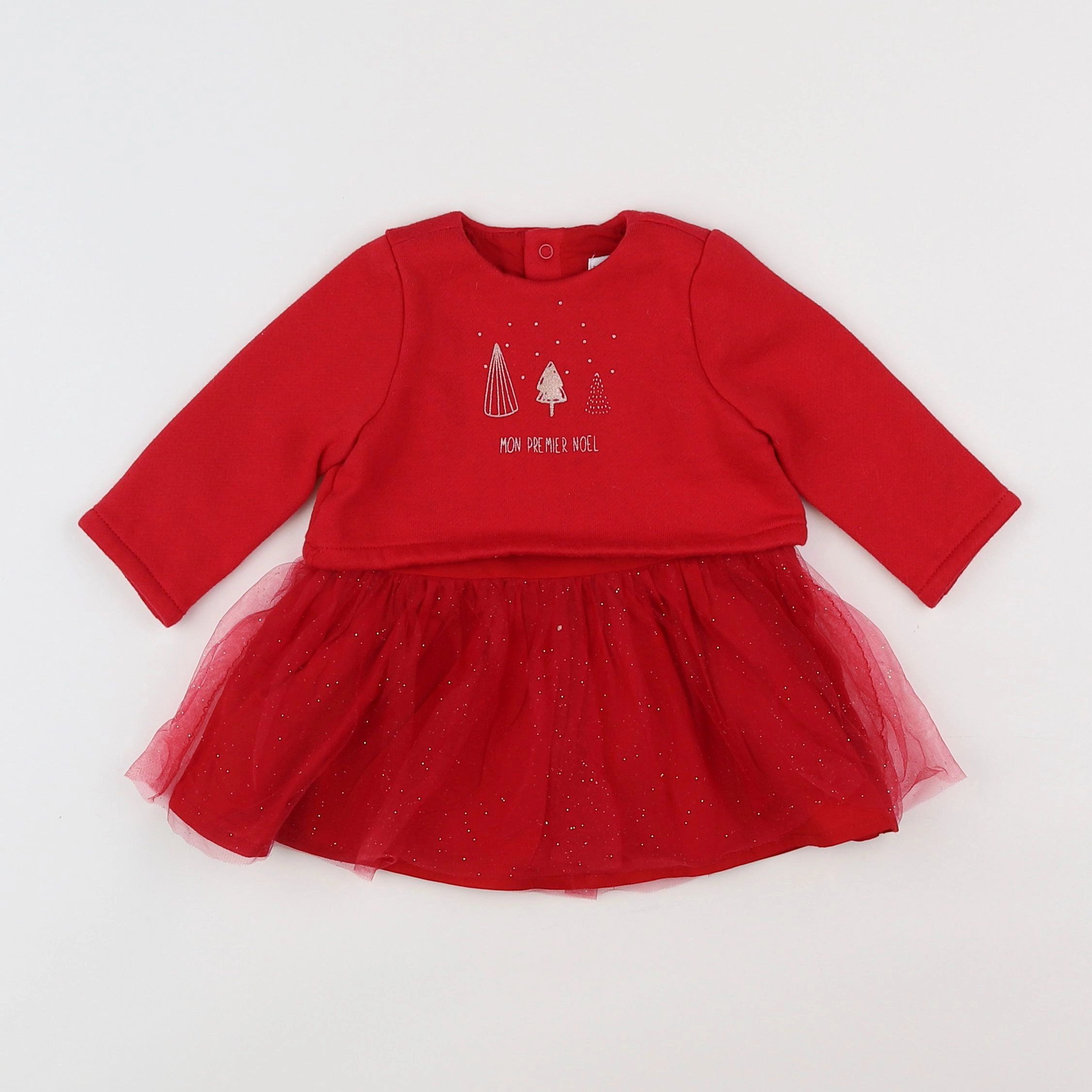 Vertbaudet - robe rouge - 3 mois