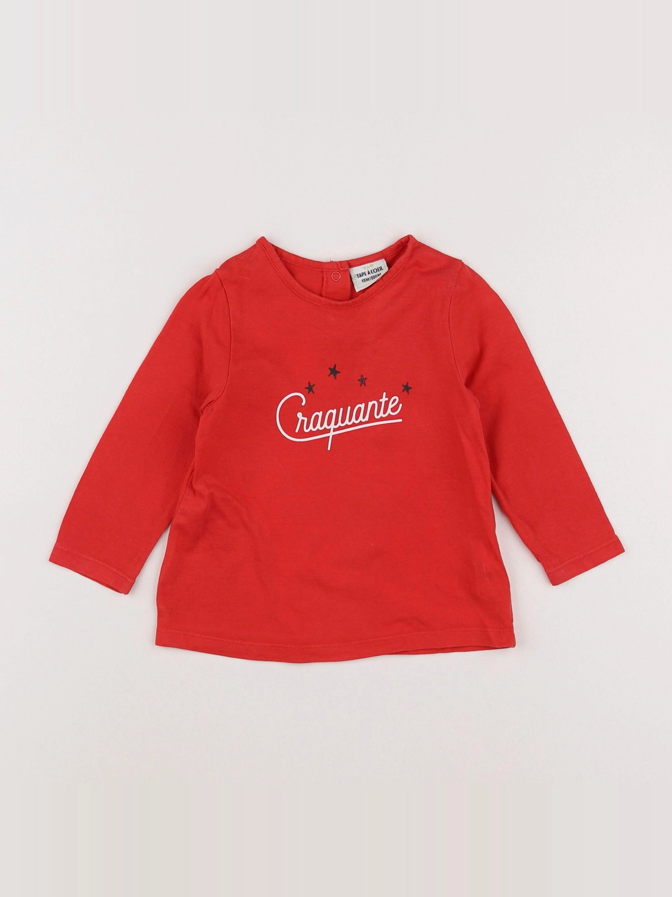 Tape à l'oeil - tee-shirt rouge - 18 mois