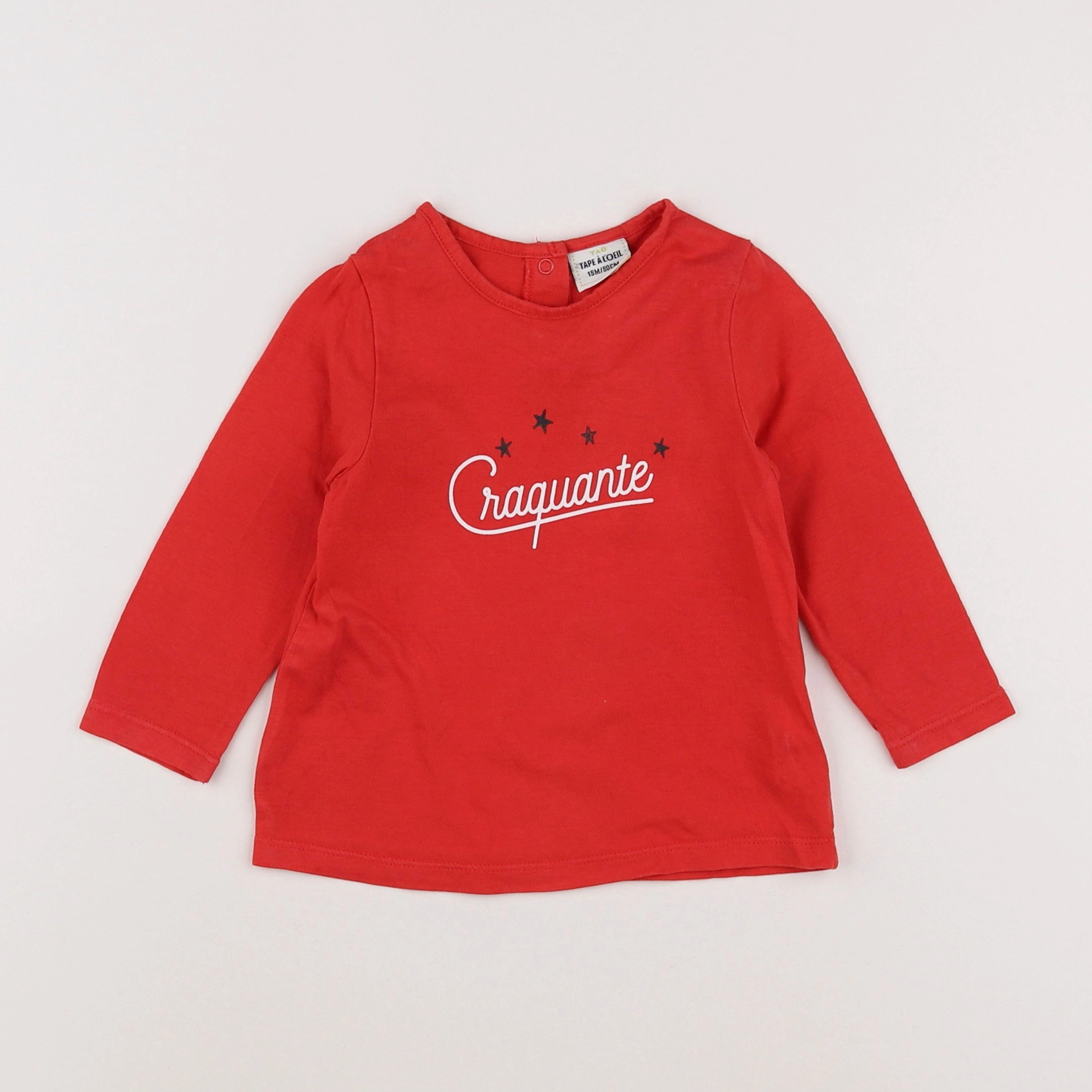 Tape à l'oeil - tee-shirt rouge - 18 mois
