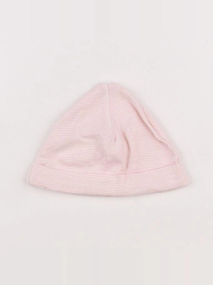 H&M - bonnet rose - 6/9 mois