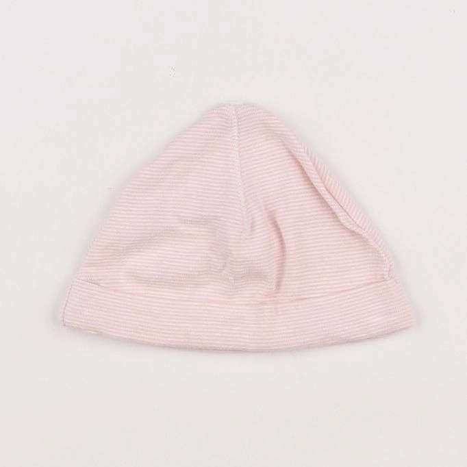 H&M - bonnet rose - 6/9 mois