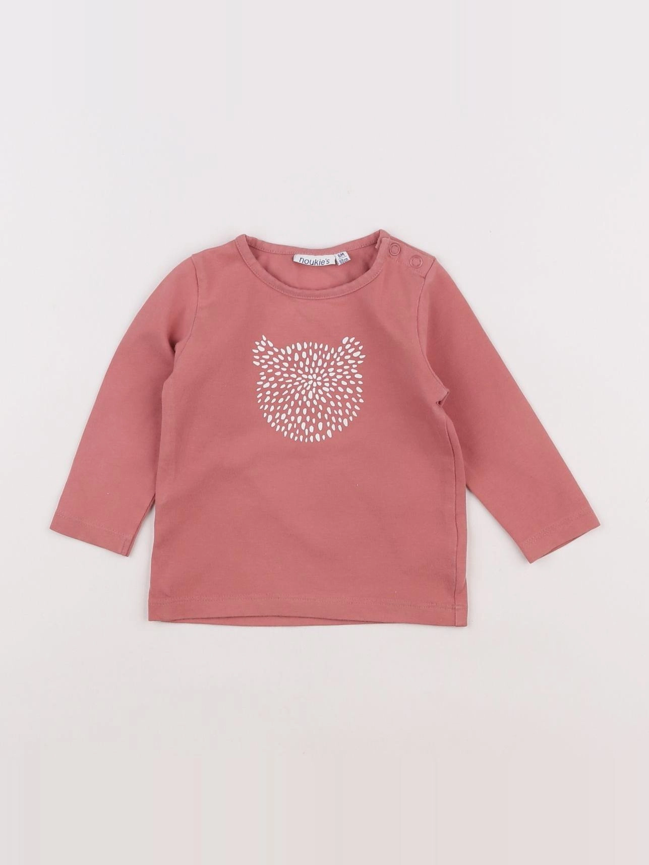 Noukie's - tee-shirt rose - 6 mois