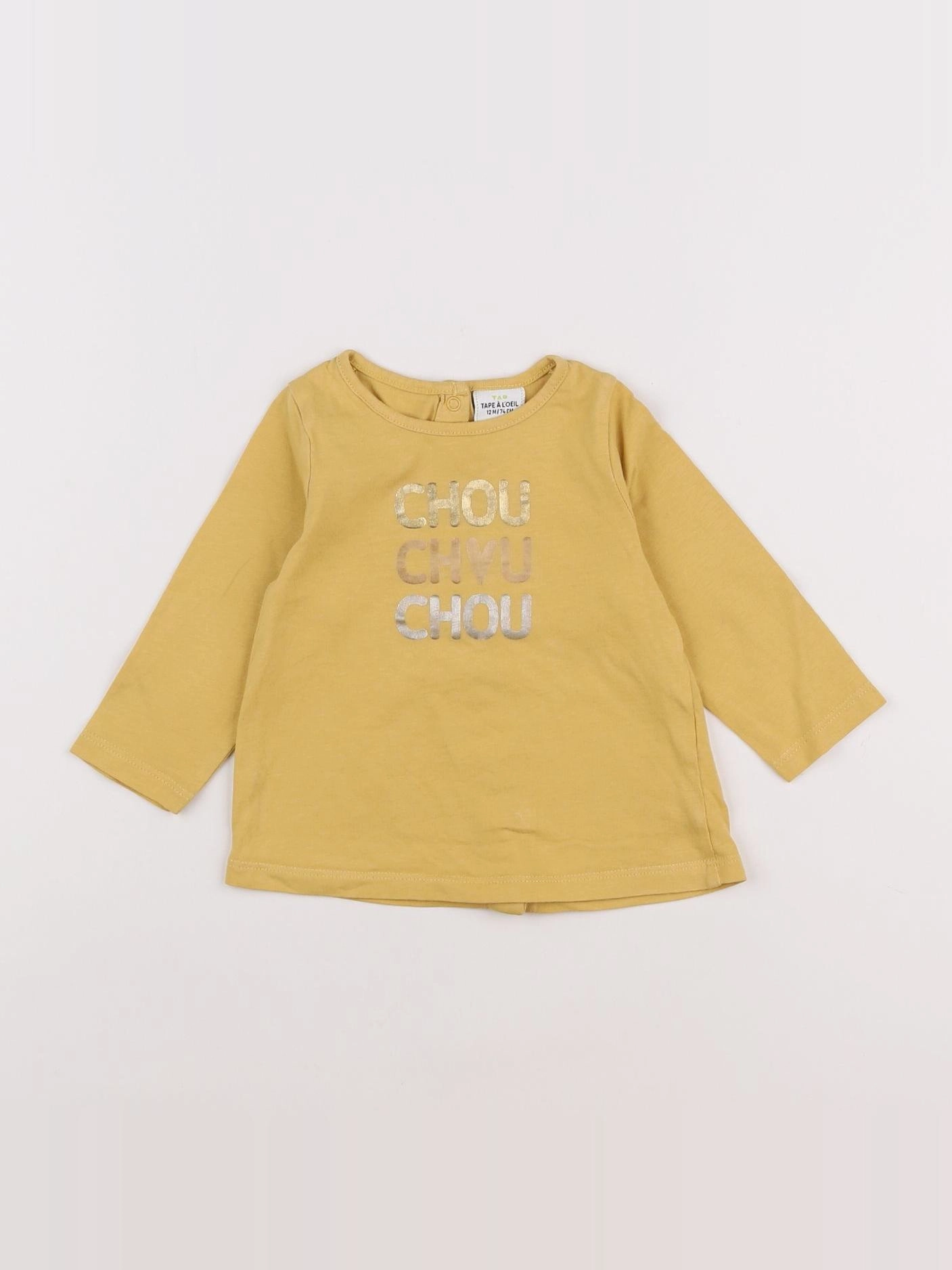 Tape à l'oeil - tee-shirt jaune - 12 mois