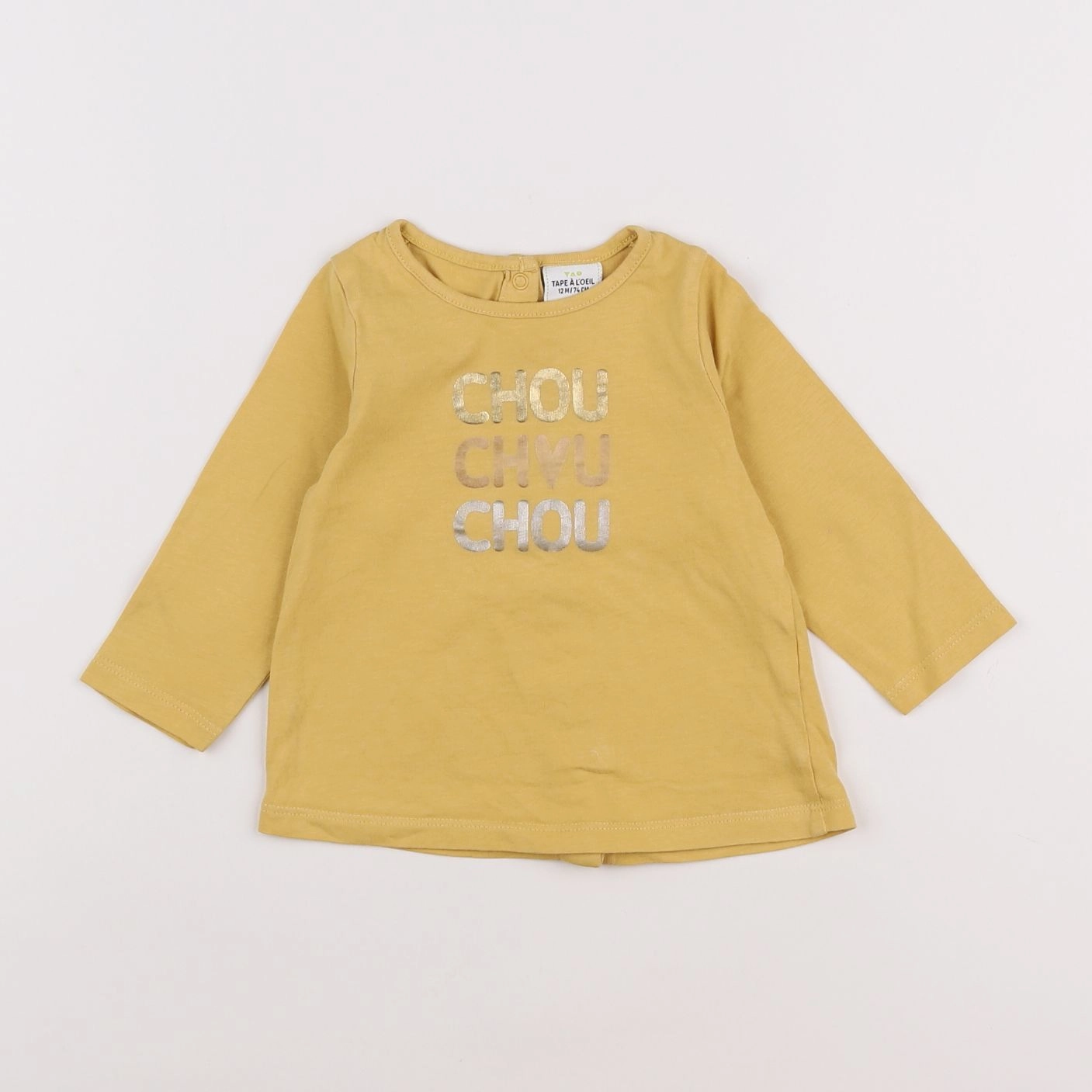 Tape à l'oeil - tee-shirt jaune - 12 mois