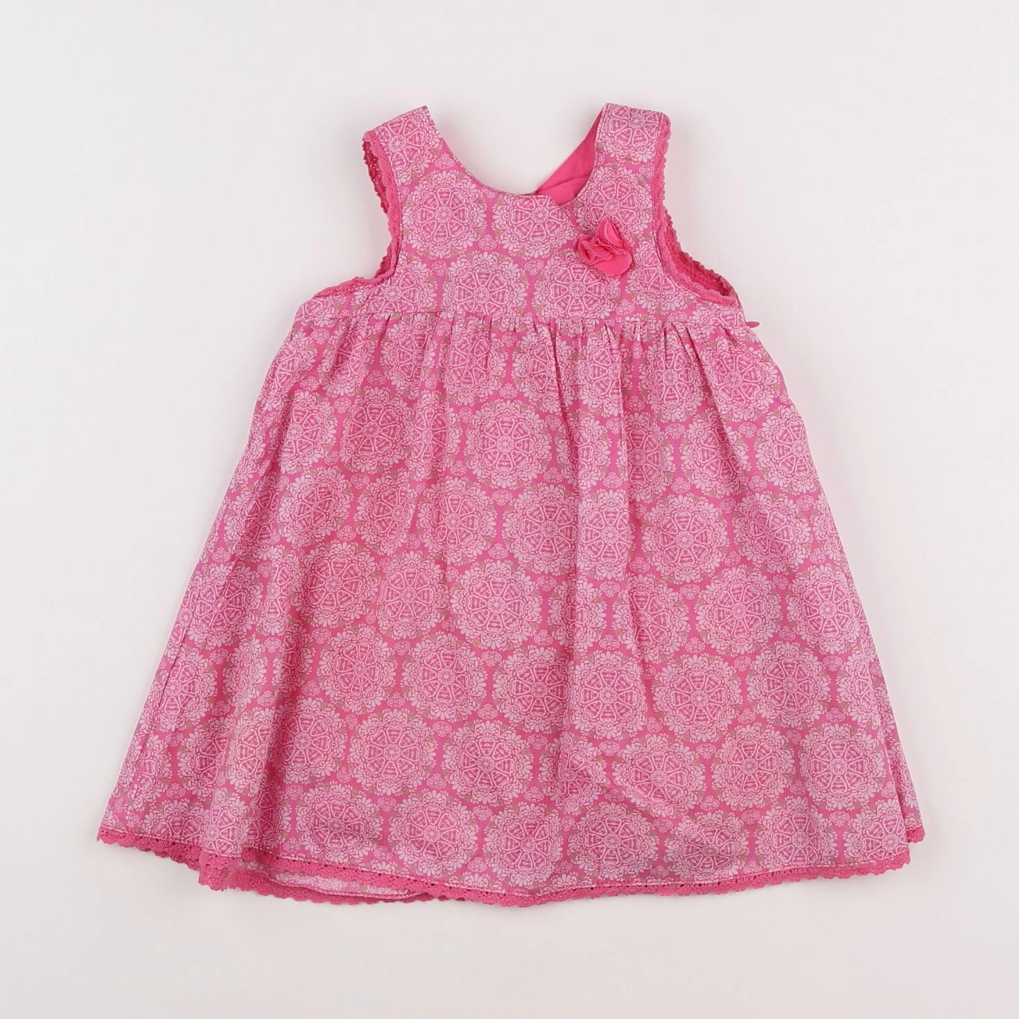 Vertbaudet - robe rose - 12 mois