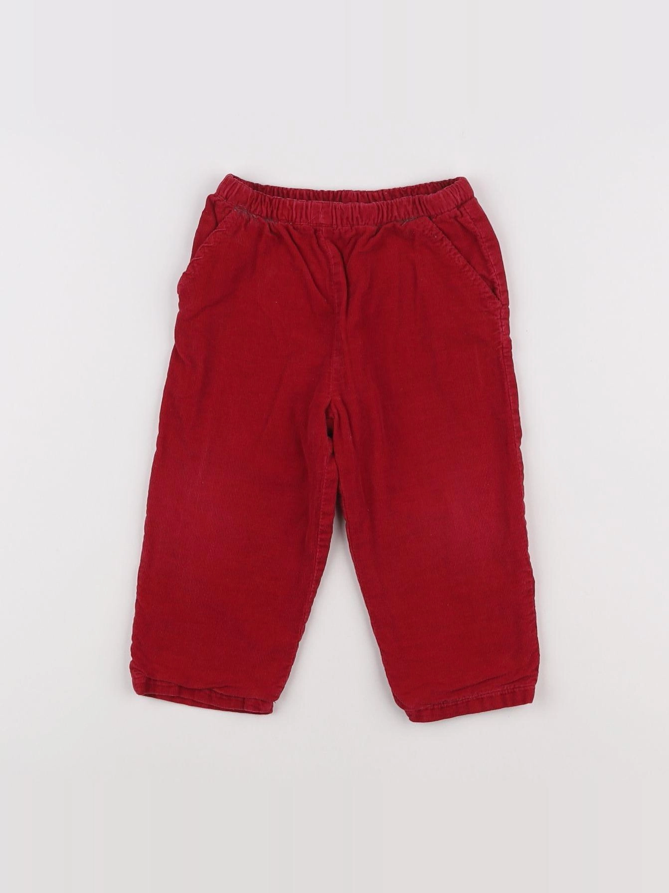 Boutchou - pantalon rouge - 12 mois