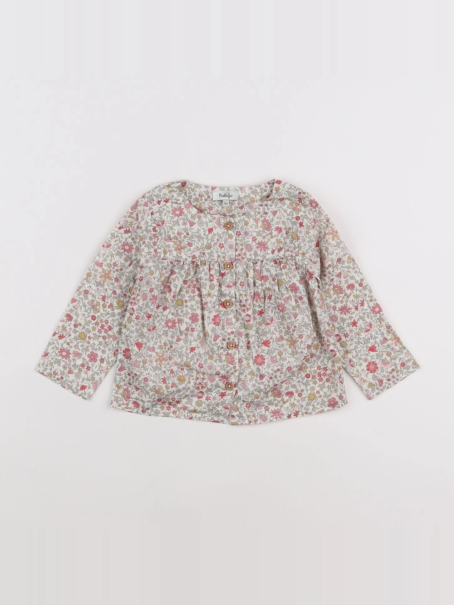 Natalys - blouse vert - 9 mois