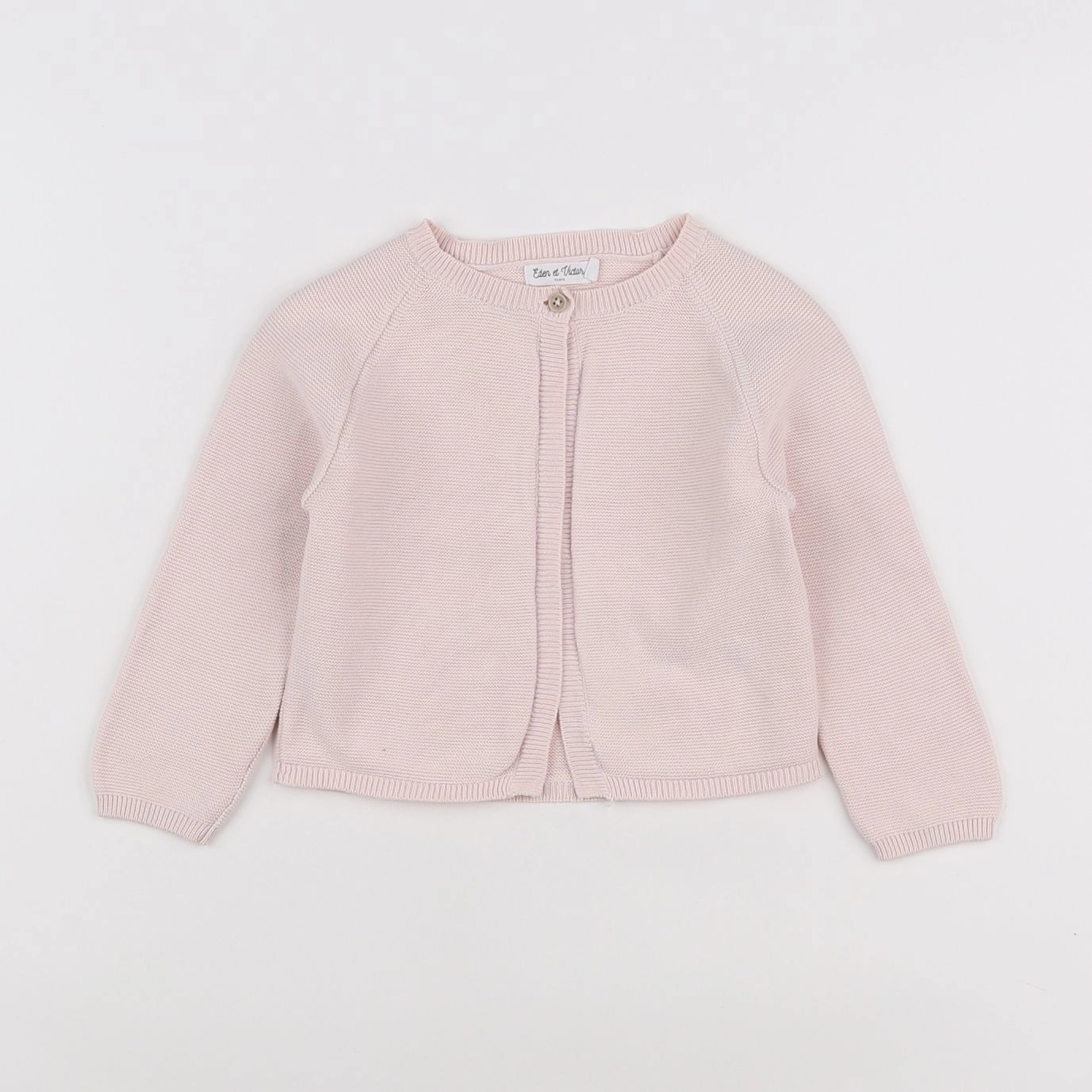 Eden & Victor - gilet rose - 12 mois