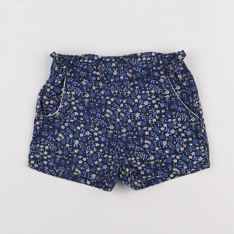 Eden & Victor - short bleu - 12 mois