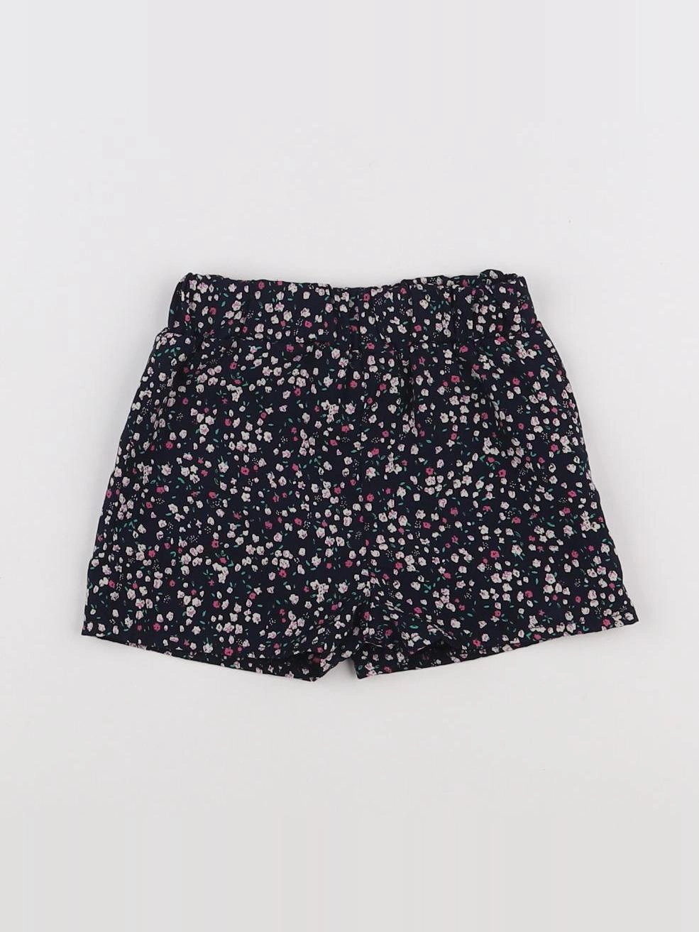 Little Cigogne - short bleu - 12 mois