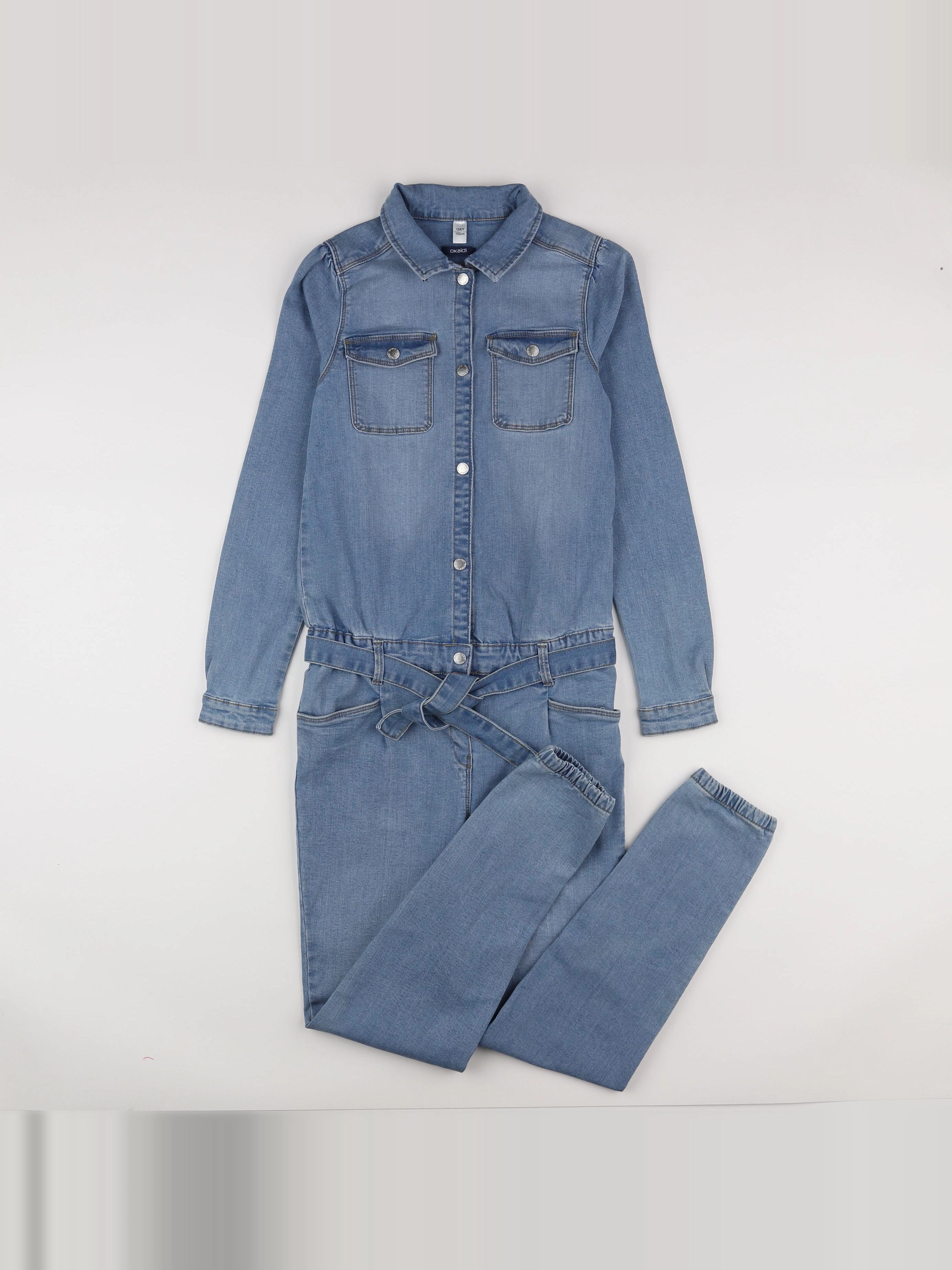 Okaidi - combinaison bleu - 12 ans