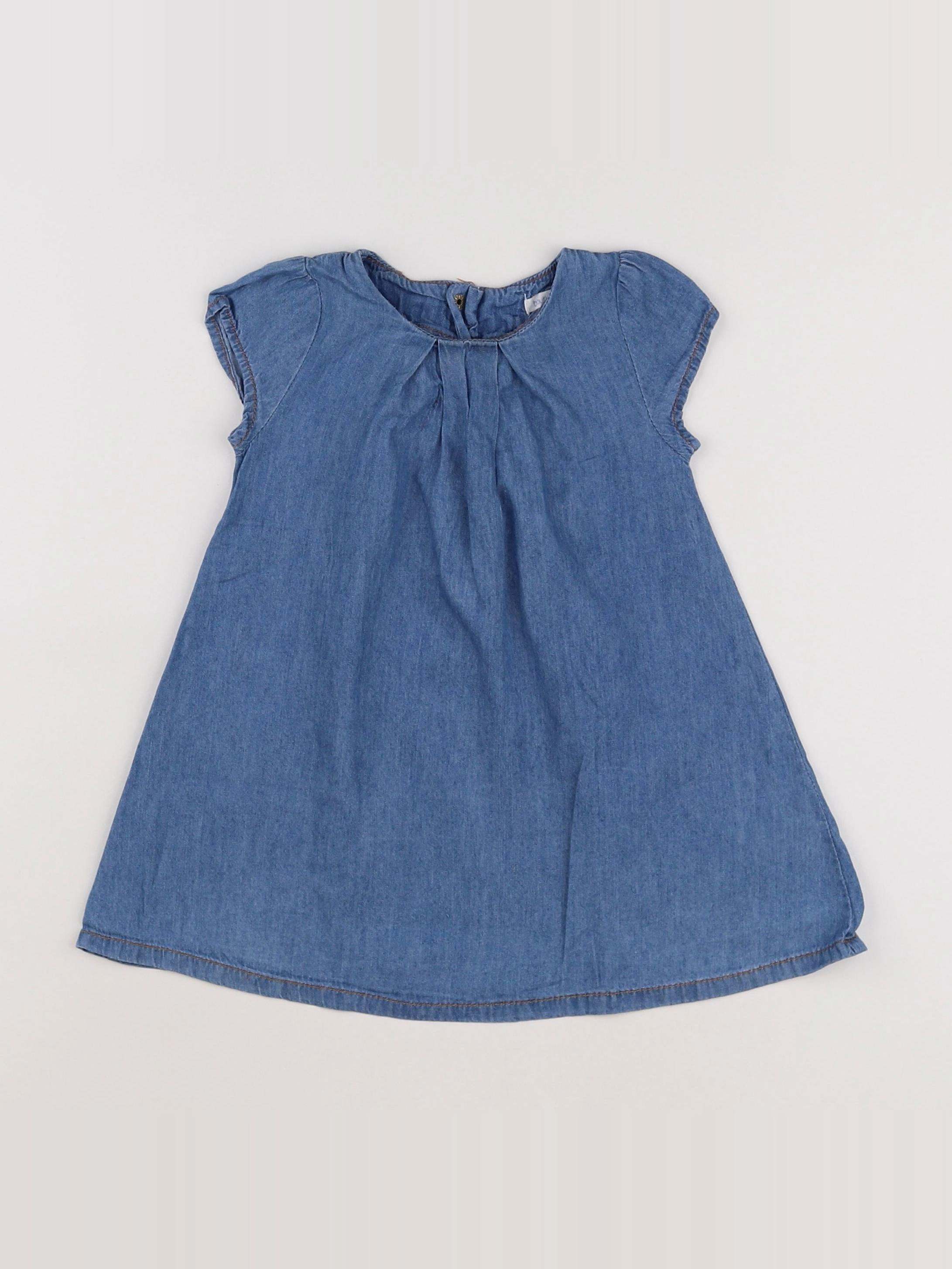 Boutchou - robe bleu - 12 mois
